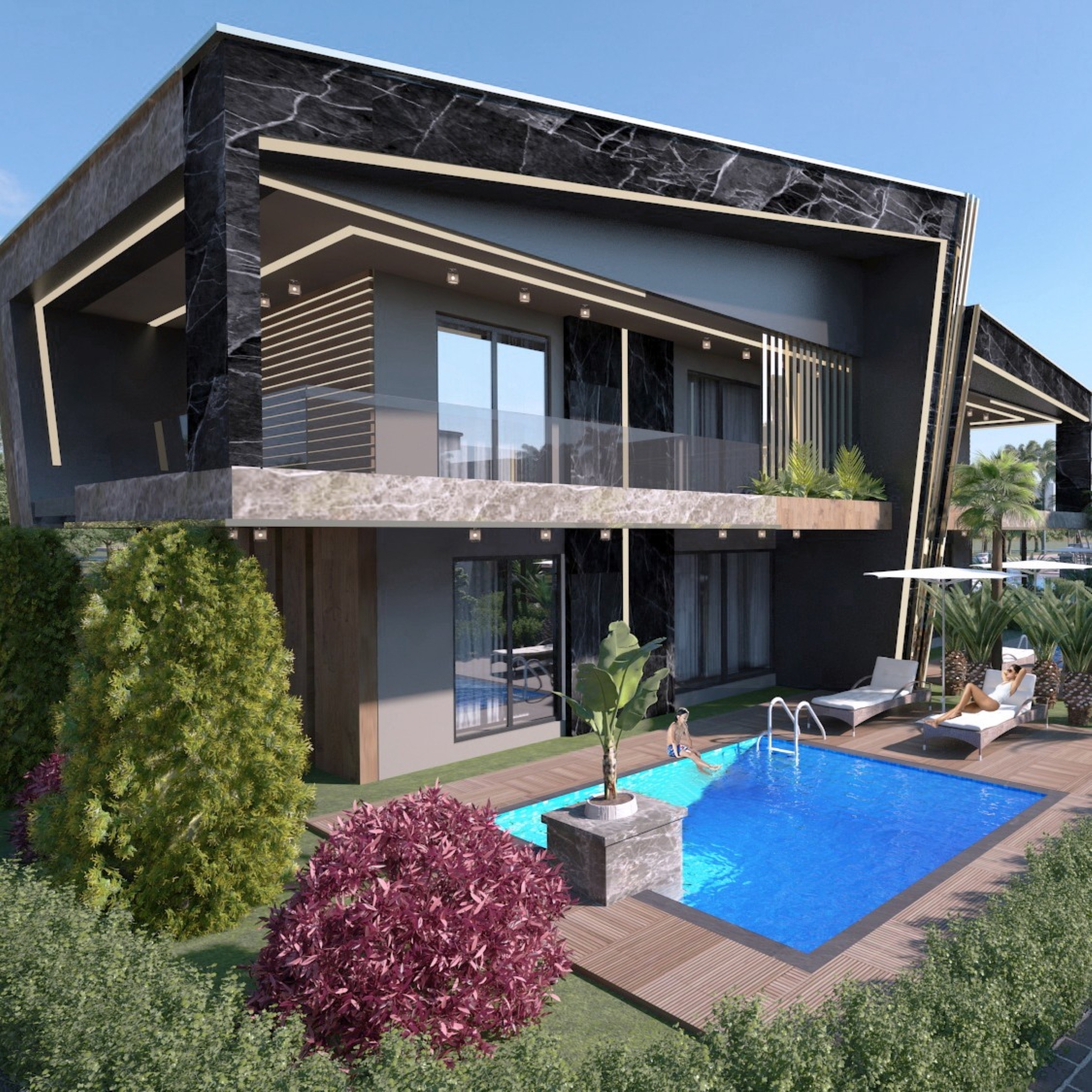 Romslig 4+1 Villa i Antalya - ALTINTAŞ