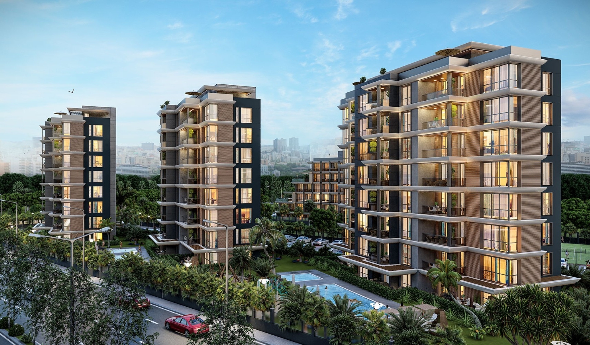 Luxury 2+1 Apartment with Mountain View in ALTINTAŞ