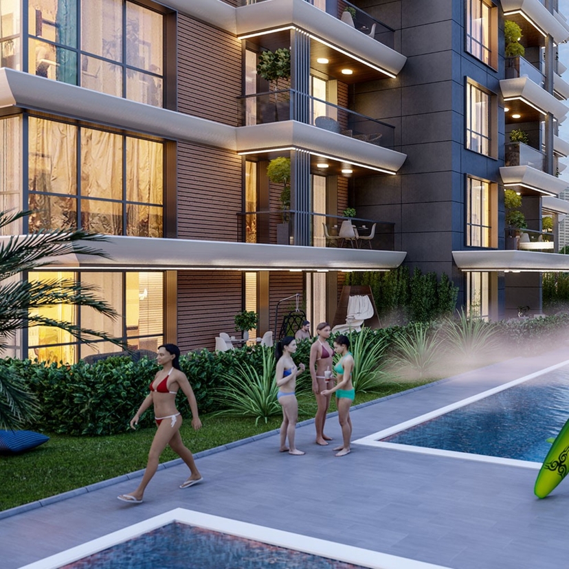 Luxury 2+1 Apartment with Mountain View in ALTINTAŞ