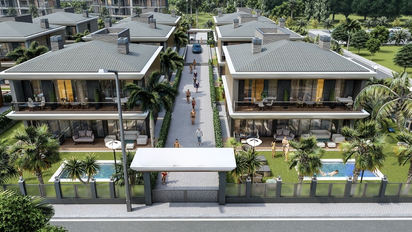 Luxurious 6+1 Mountain View Villa in Antalya - Altintas