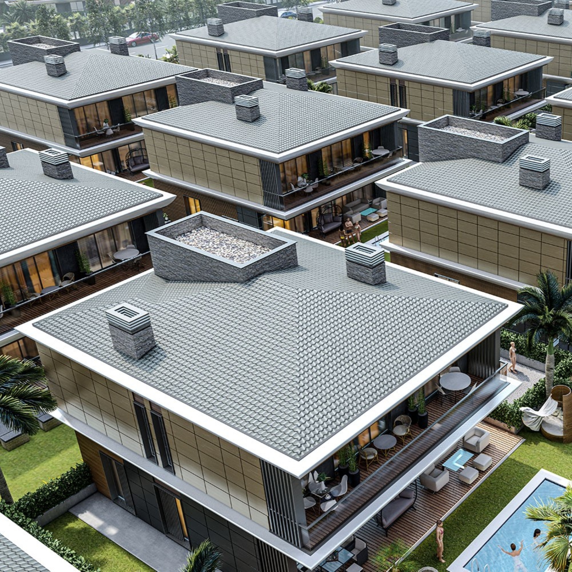 Luxurious 6+1 Mountain View Villa in Antalya - Altintas