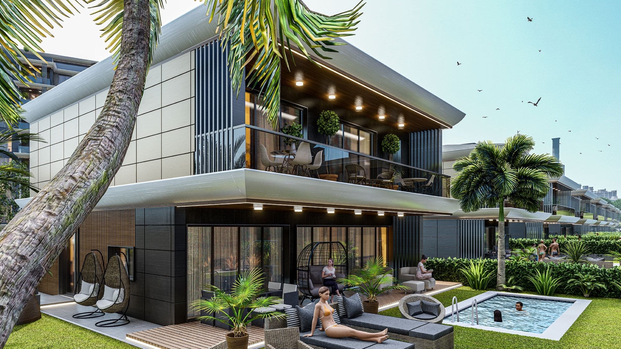Luxurious 6+1 Mountain View Villa in Antalya - Altintas