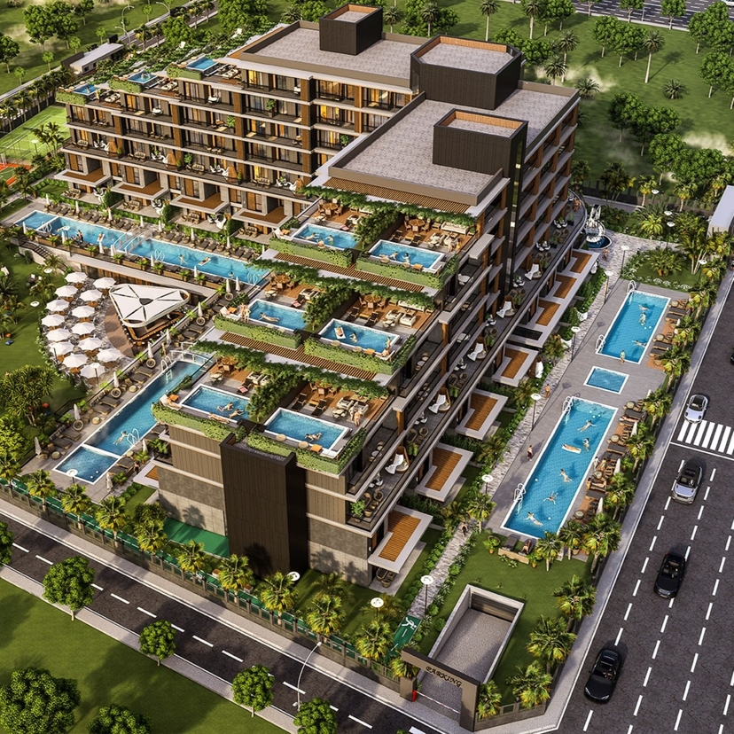 Luxury Mountain View 1+1 Apartment in Altıntaş, Antalya
