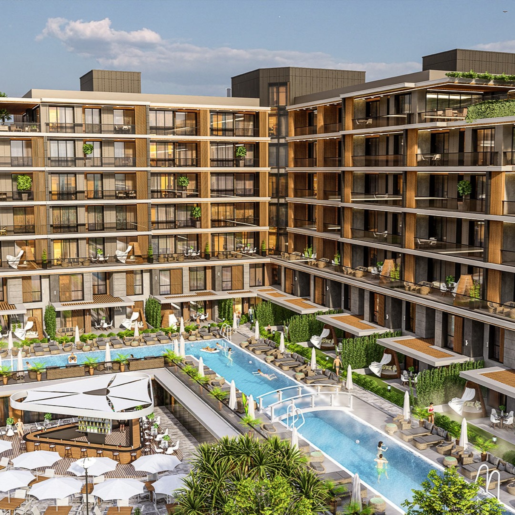 Luxury Mountain View 1+1 Apartment in Altıntaş, Antalya