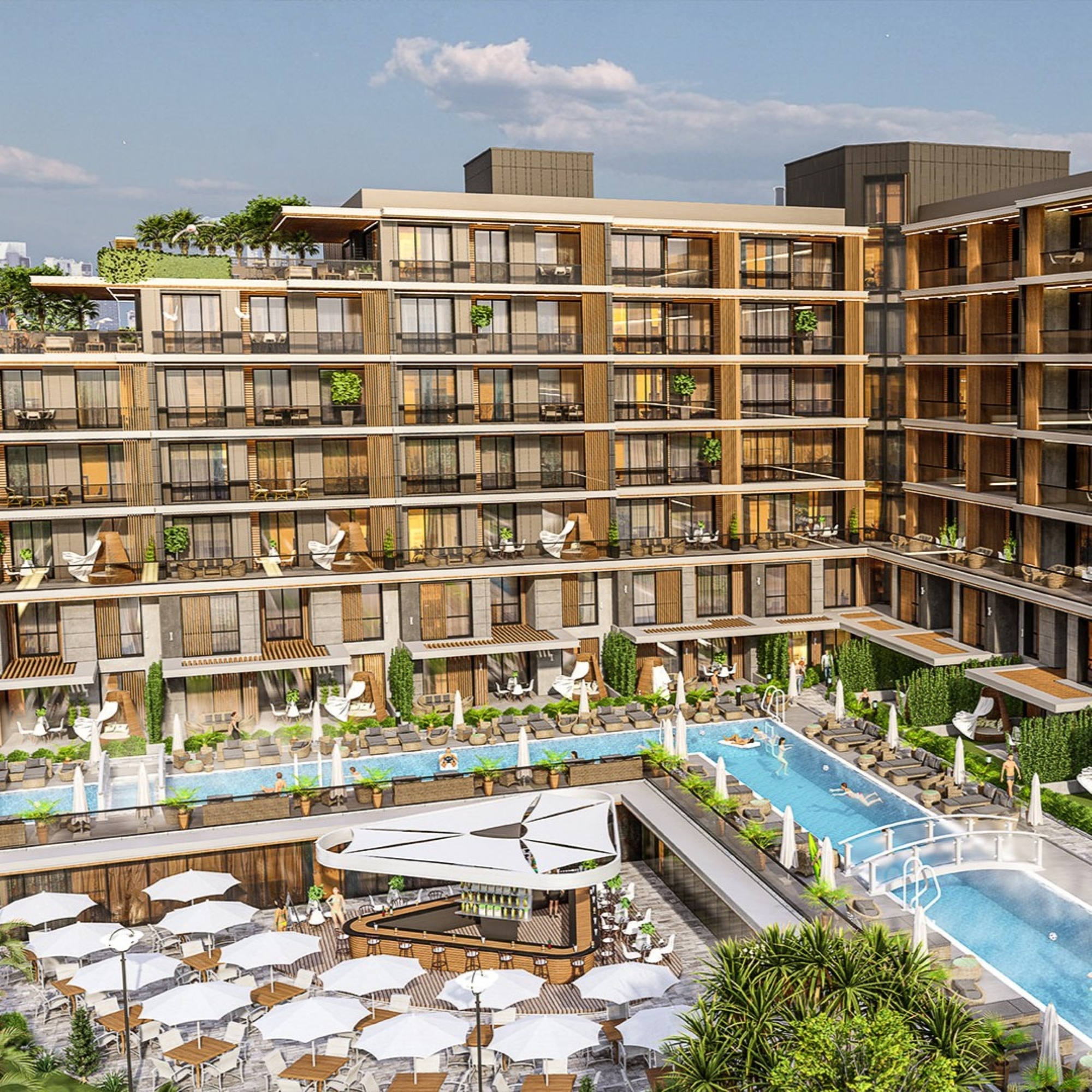 Luxury Mountain View 1+1 Apartment in Altıntaş, Antalya