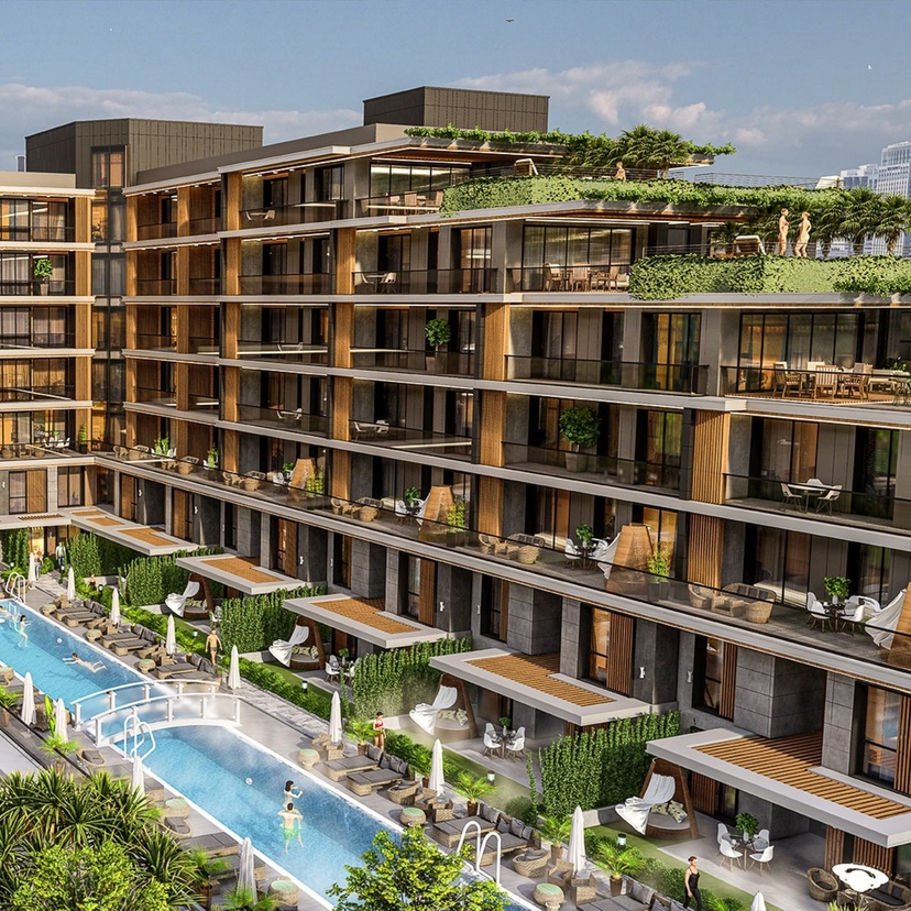 Luxury Mountain View 1+1 Apartment in Altıntaş, Antalya