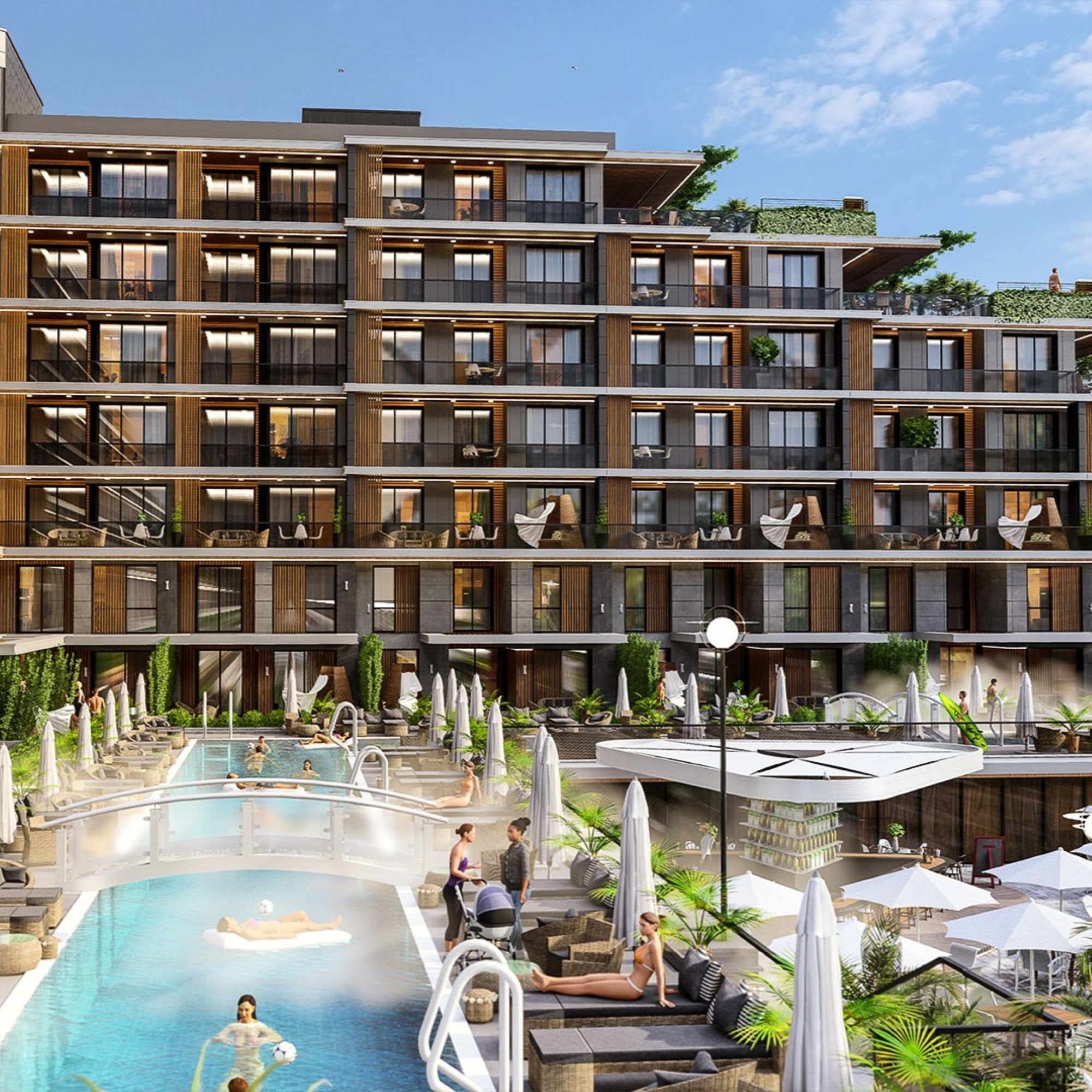Luxury Mountain View 1+1 Apartment in Altıntaş, Antalya