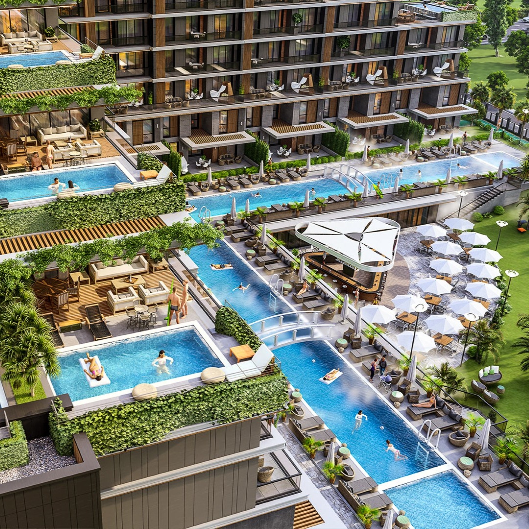 Luxury Mountain View 1+1 Apartment in Altıntaş, Antalya