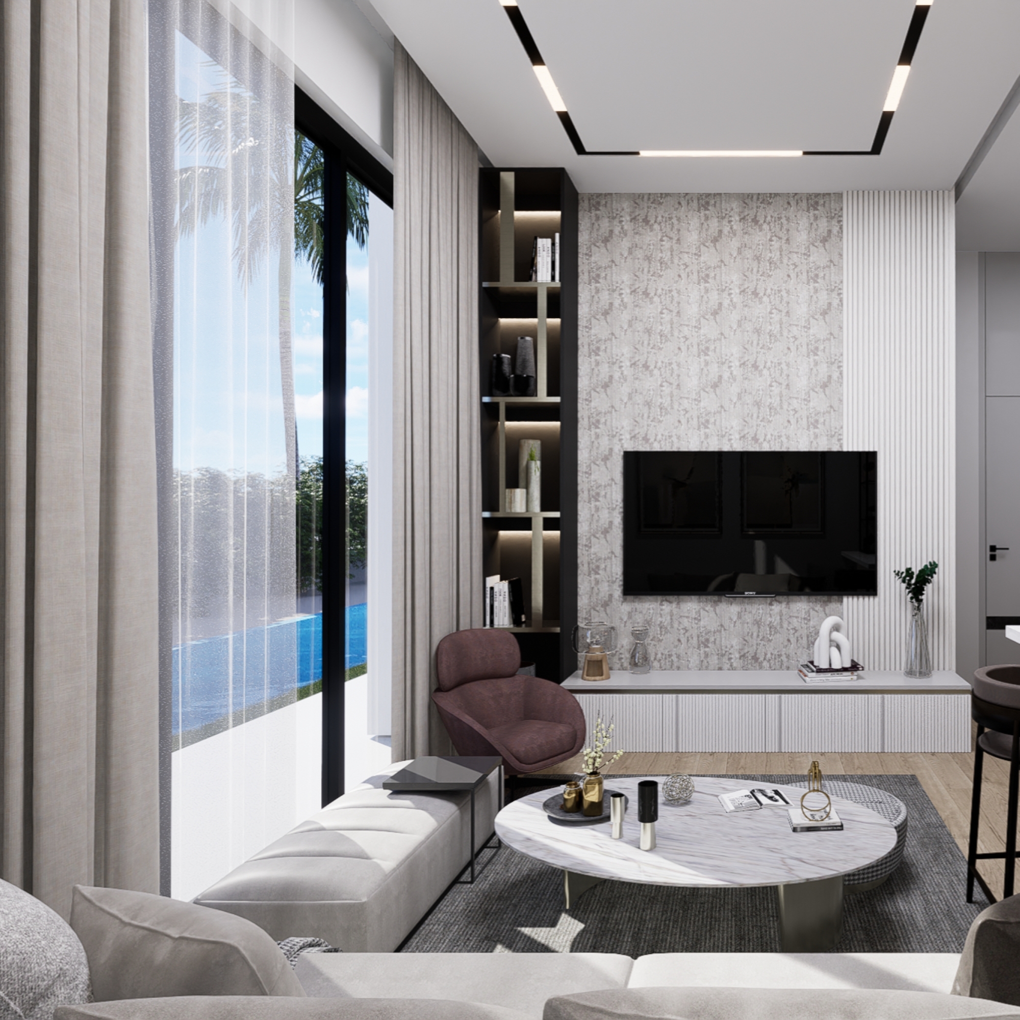Luxury 1+1 Apartment with Pool in Antalya - ALTINTAS