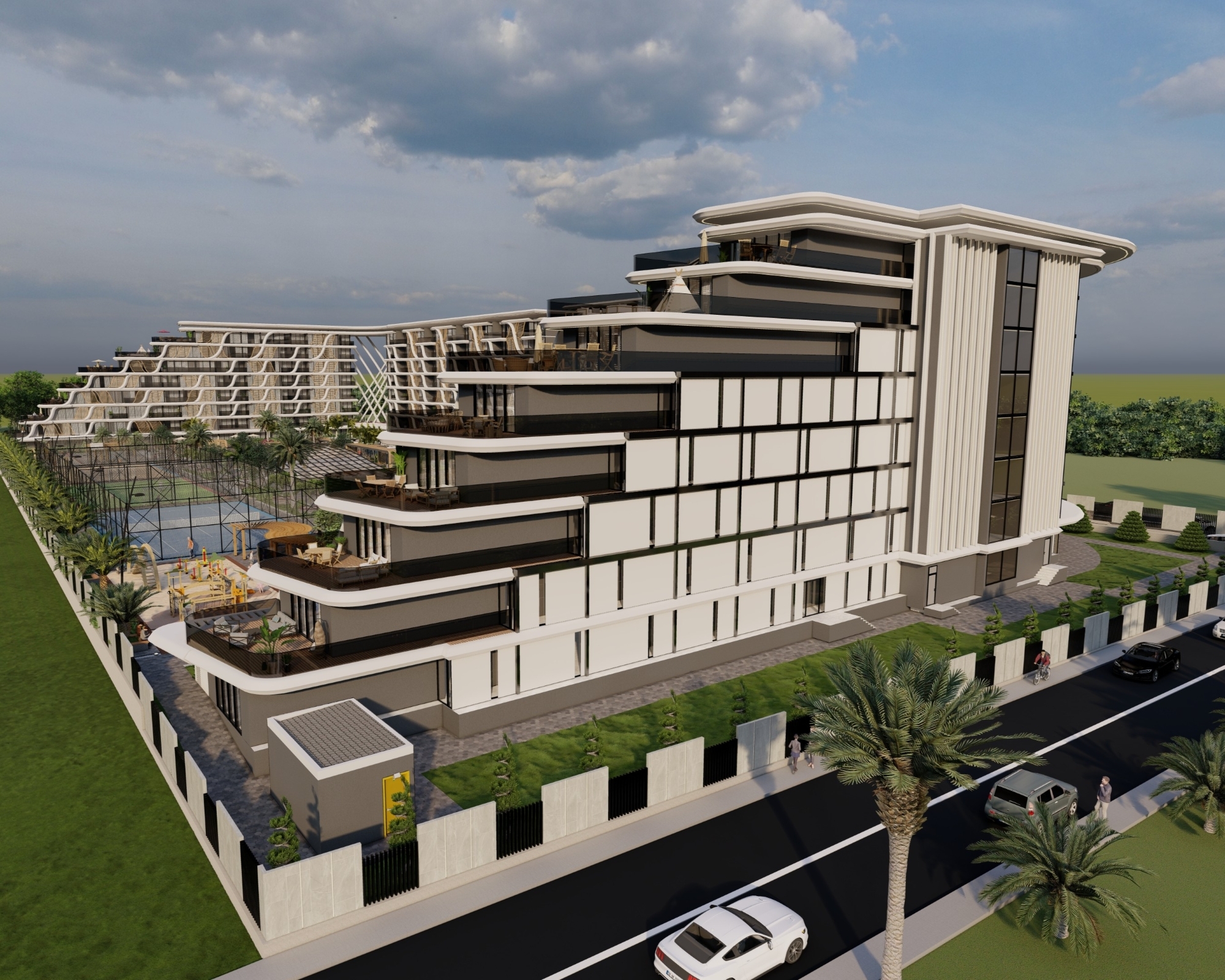 Luxuriöses Bergblick 2+1 Gartenwohnung mit Pool in Antalya - ALTINTAŞ