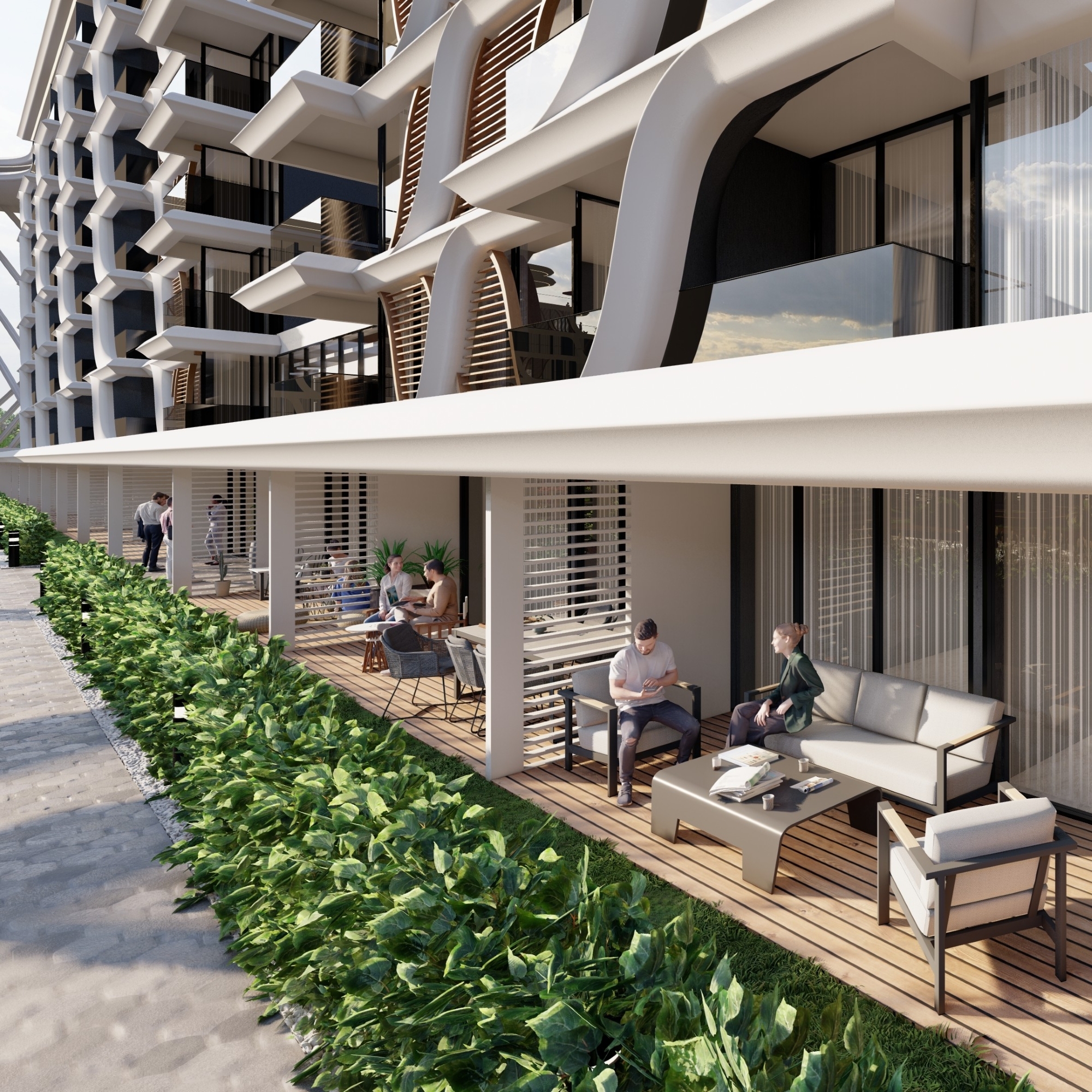 Luxuriöses Bergblick 2+1 Gartenwohnung mit Pool in Antalya - ALTINTAŞ