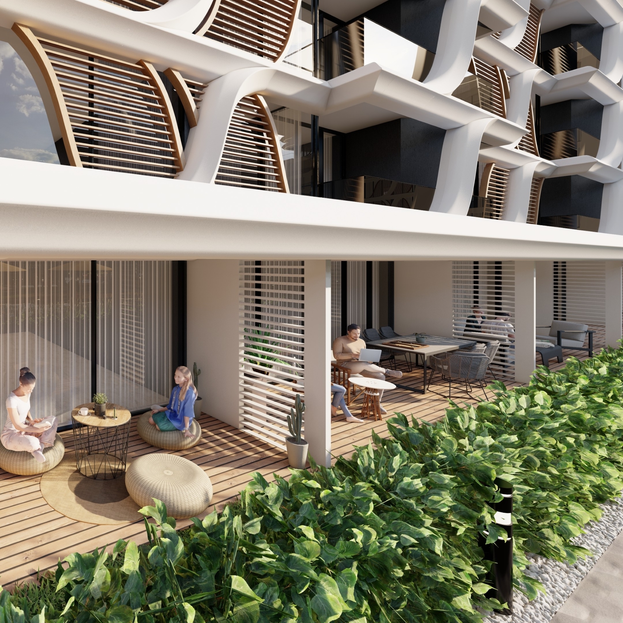 Luxuriöses Bergblick 2+1 Gartenwohnung mit Pool in Antalya - ALTINTAŞ