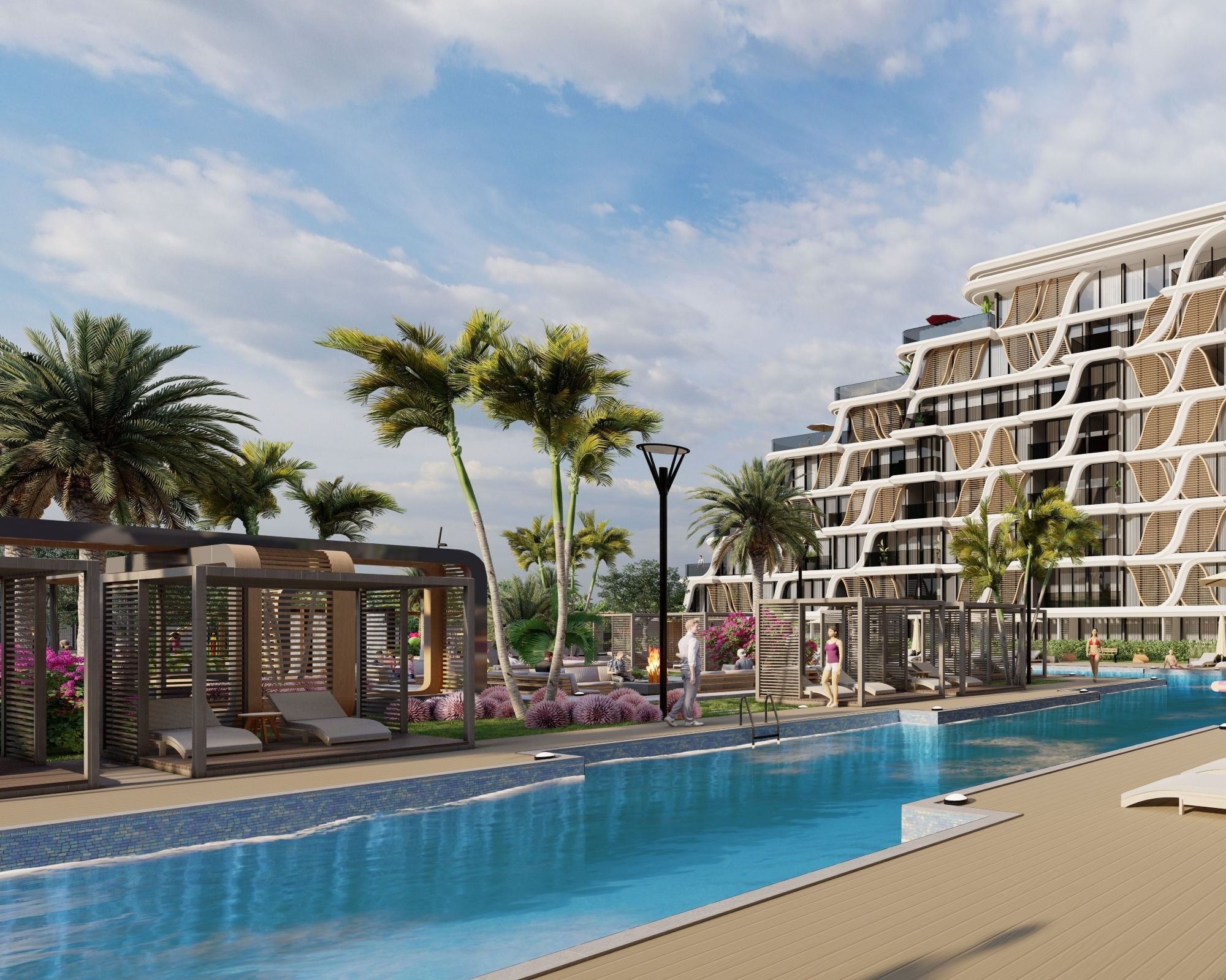 Luxuriöses Bergblick 2+1 Gartenwohnung mit Pool in Antalya - ALTINTAŞ