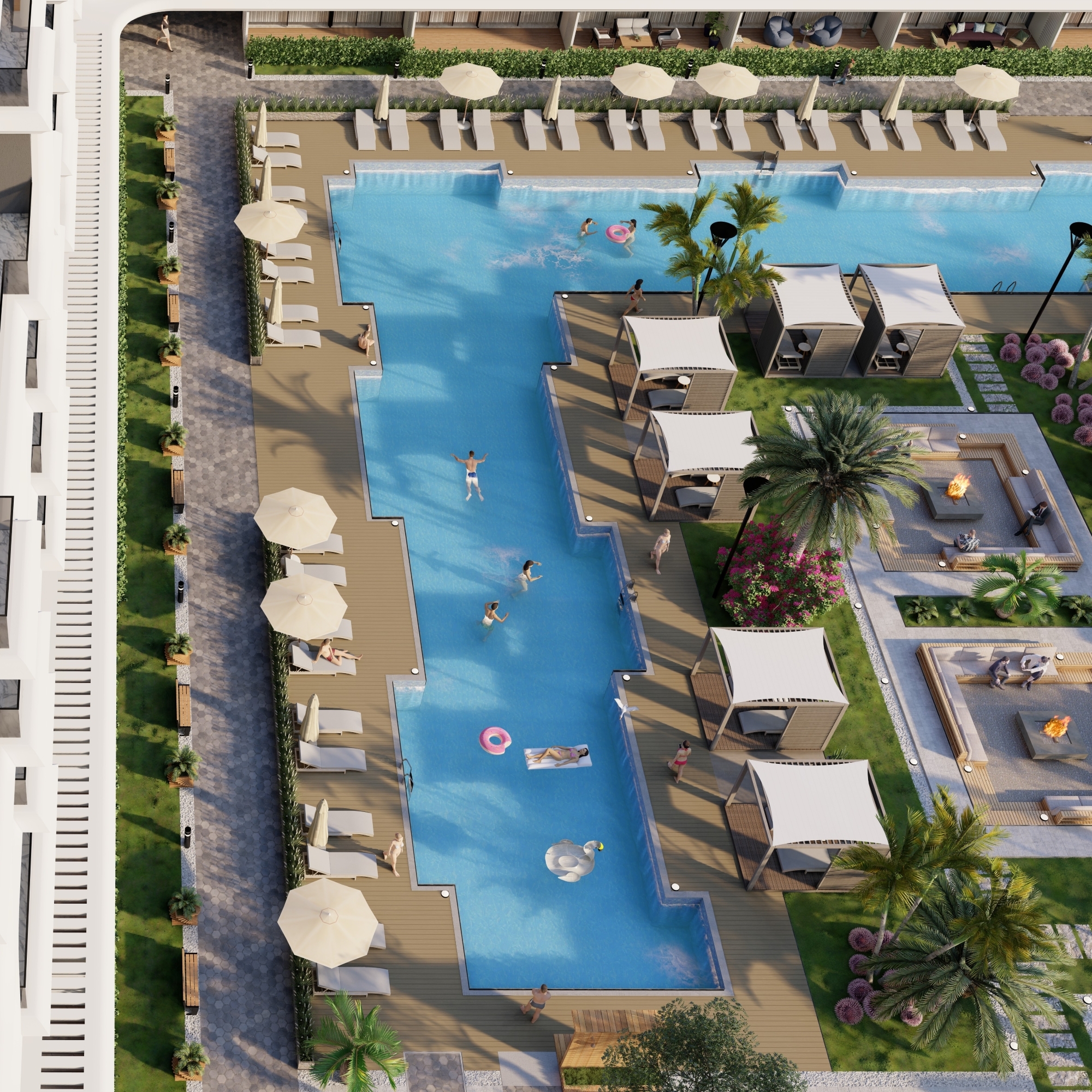 Luxuriöses Bergblick 2+1 Gartenwohnung mit Pool in Antalya - ALTINTAŞ