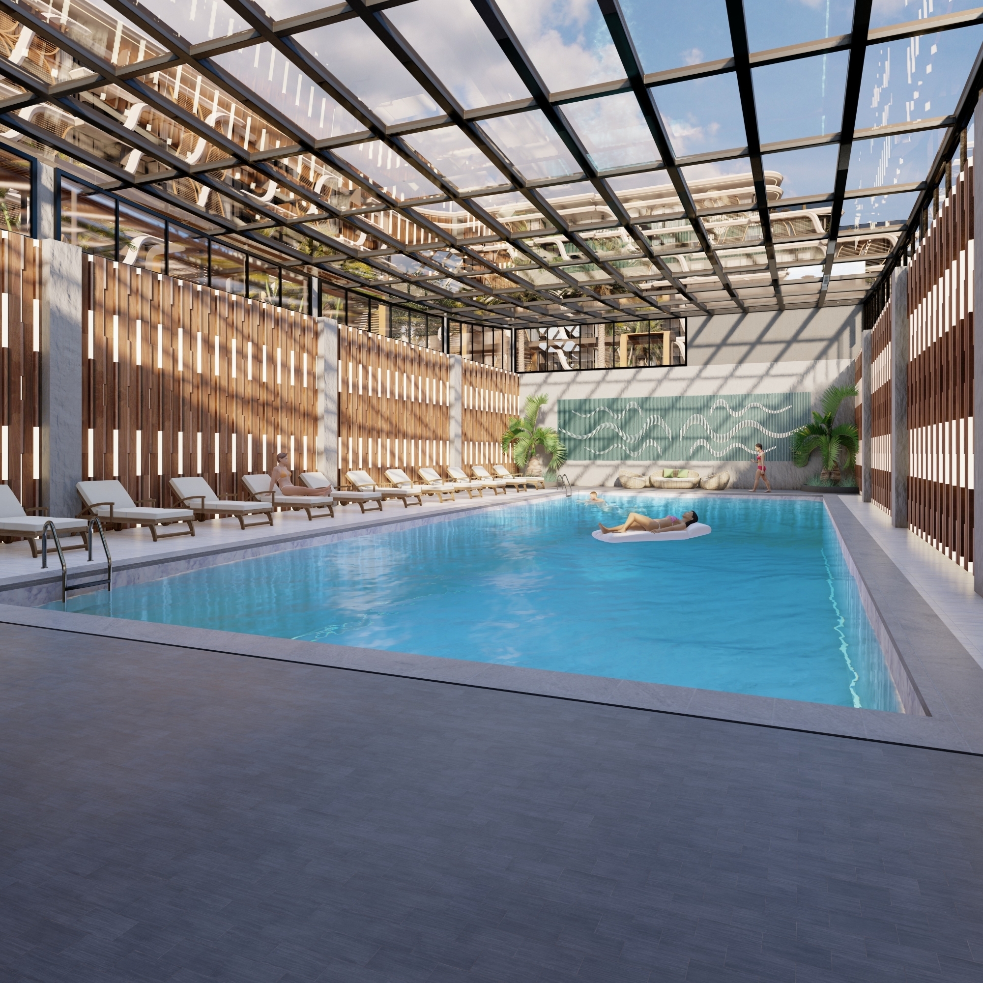 Luxuriöses Bergblick 2+1 Gartenwohnung mit Pool in Antalya - ALTINTAŞ