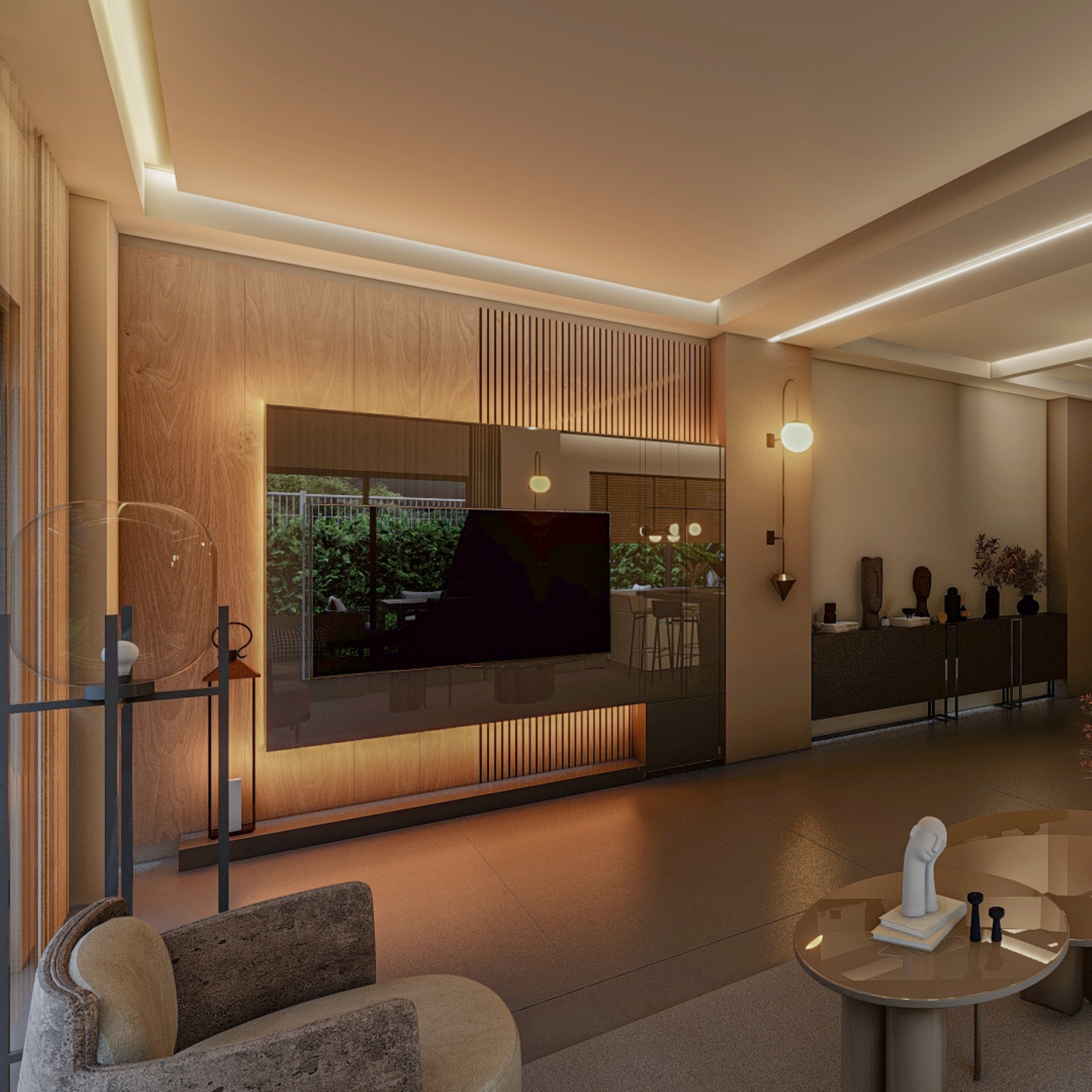 Luxuriöses Bergblick 2+1 Gartenwohnung mit Pool in Antalya - ALTINTAŞ