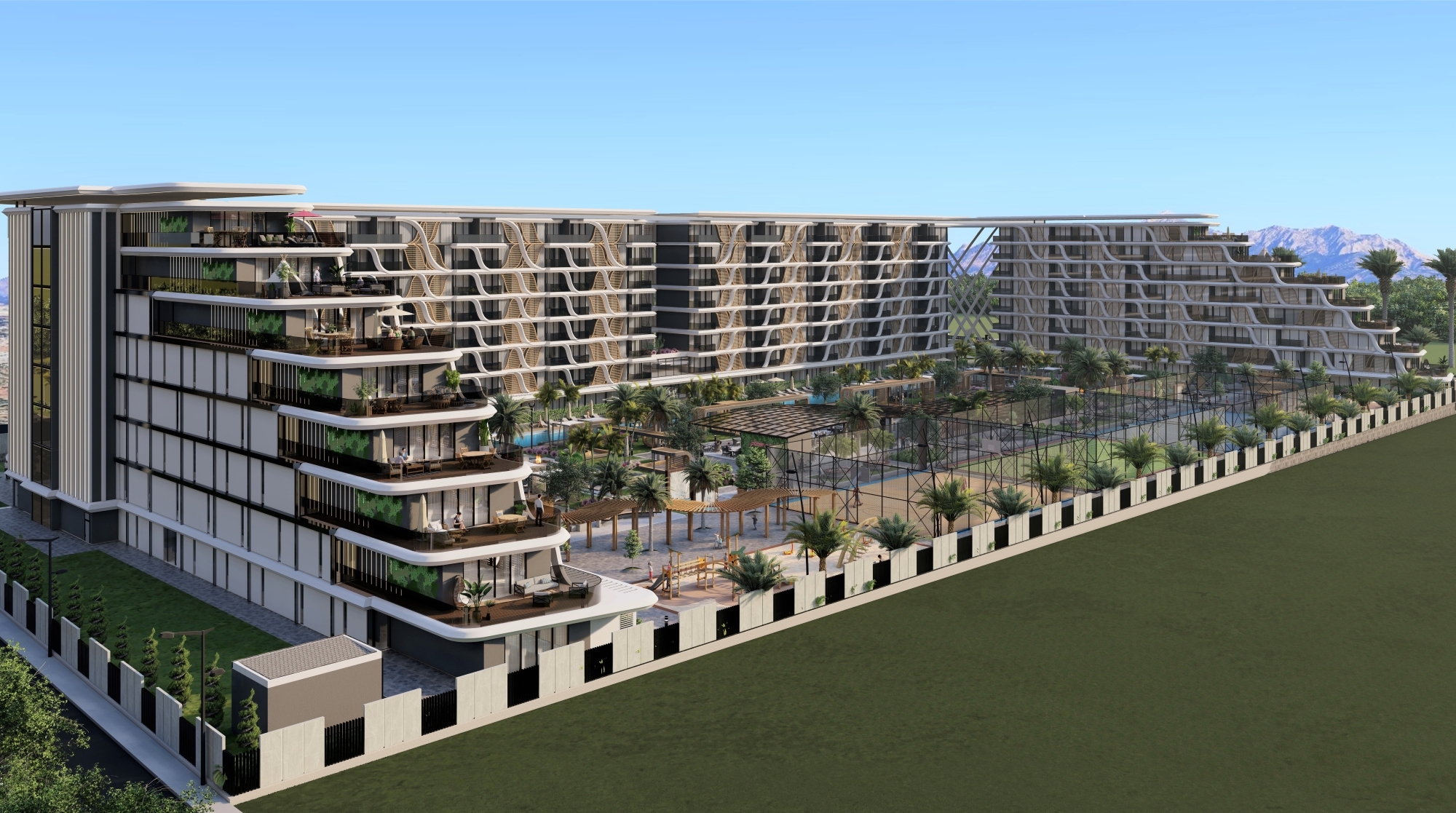 Luksus 3+1 Haveetage med Bjergudsigt i Antalya - ALTINTAŞ