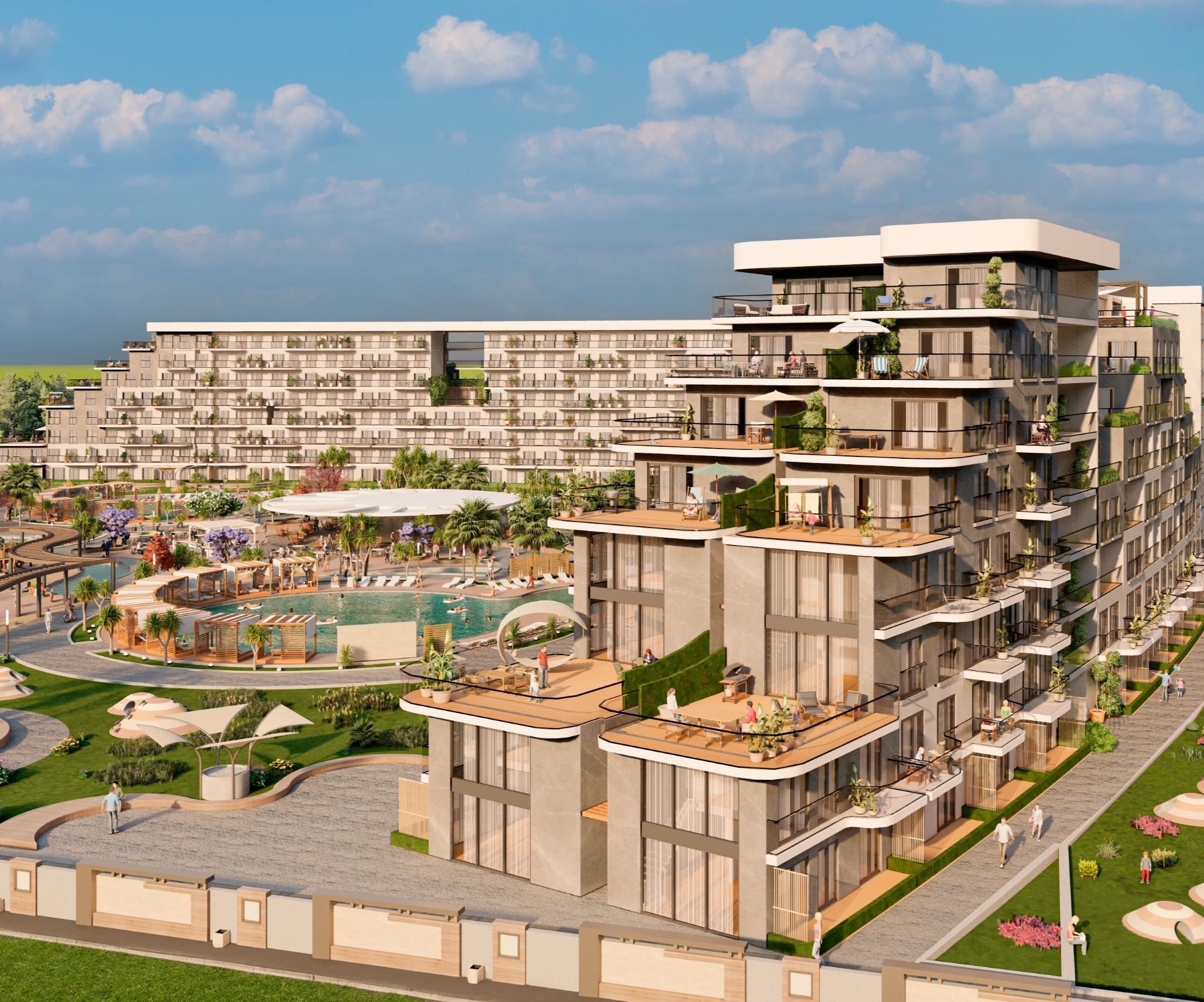 Luxuriöses 1+1 Apartment mit Bergblick in ALTINTAŞ