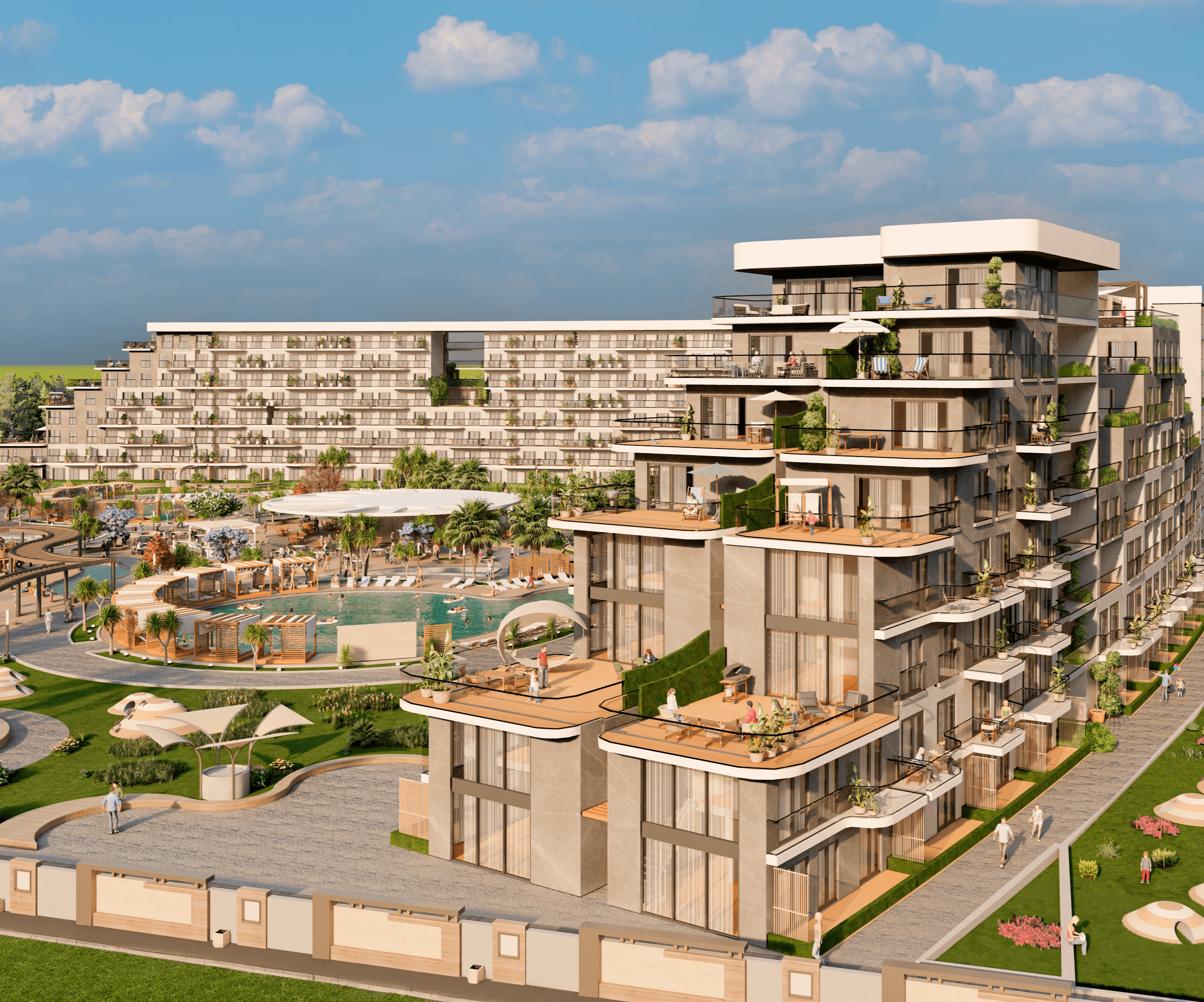 Luxuriöses 1+1 Apartment mit Bergblick in ALTINTAŞ