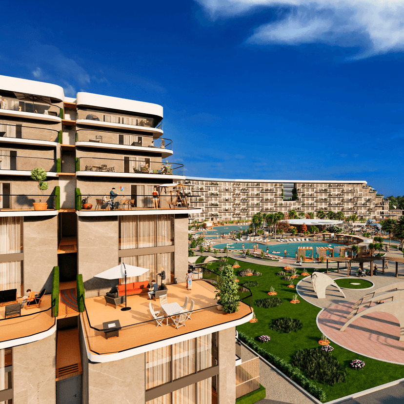 Luxuriöses 1+1 Apartment mit Bergblick in ALTINTAŞ