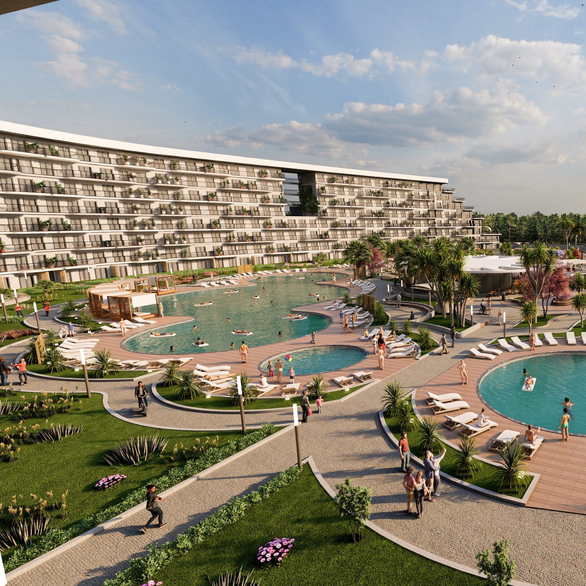 Luxuriöses 1+1 Apartment mit Bergblick in ALTINTAŞ