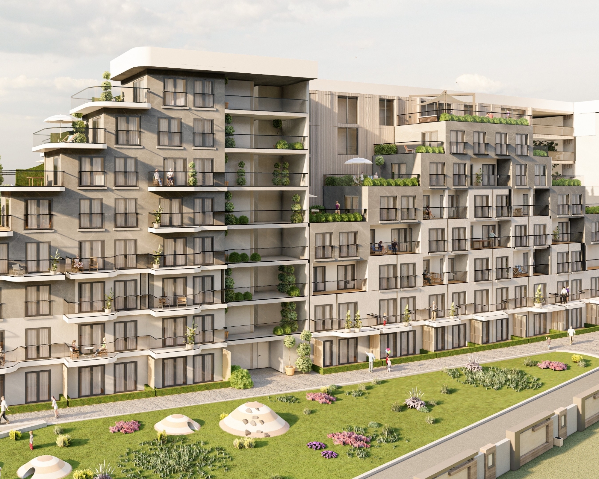 Luxuriöses 1+1 Apartment mit Bergblick in ALTINTAŞ