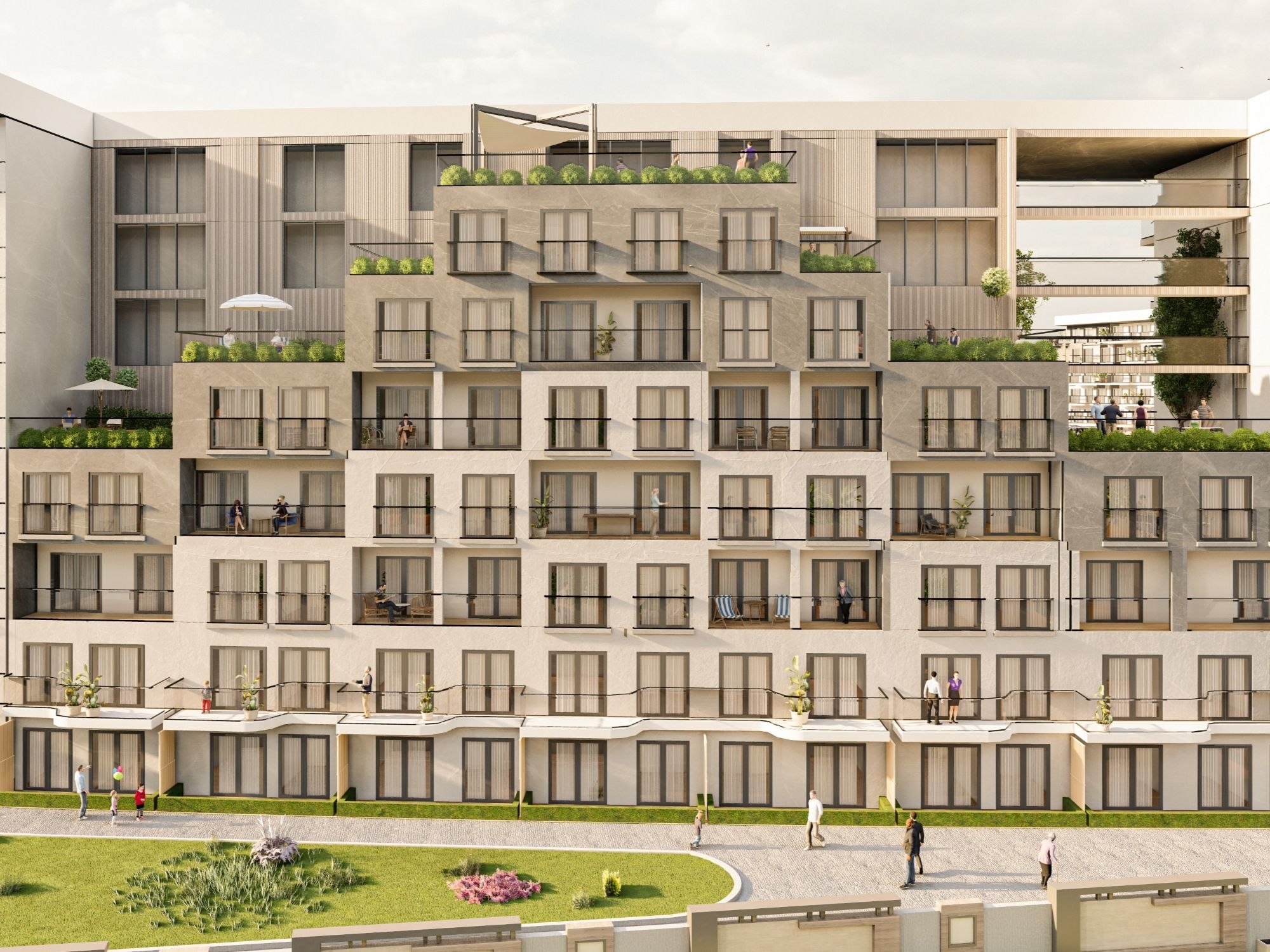 Luxuriöses 1+1 Apartment mit Bergblick in ALTINTAŞ