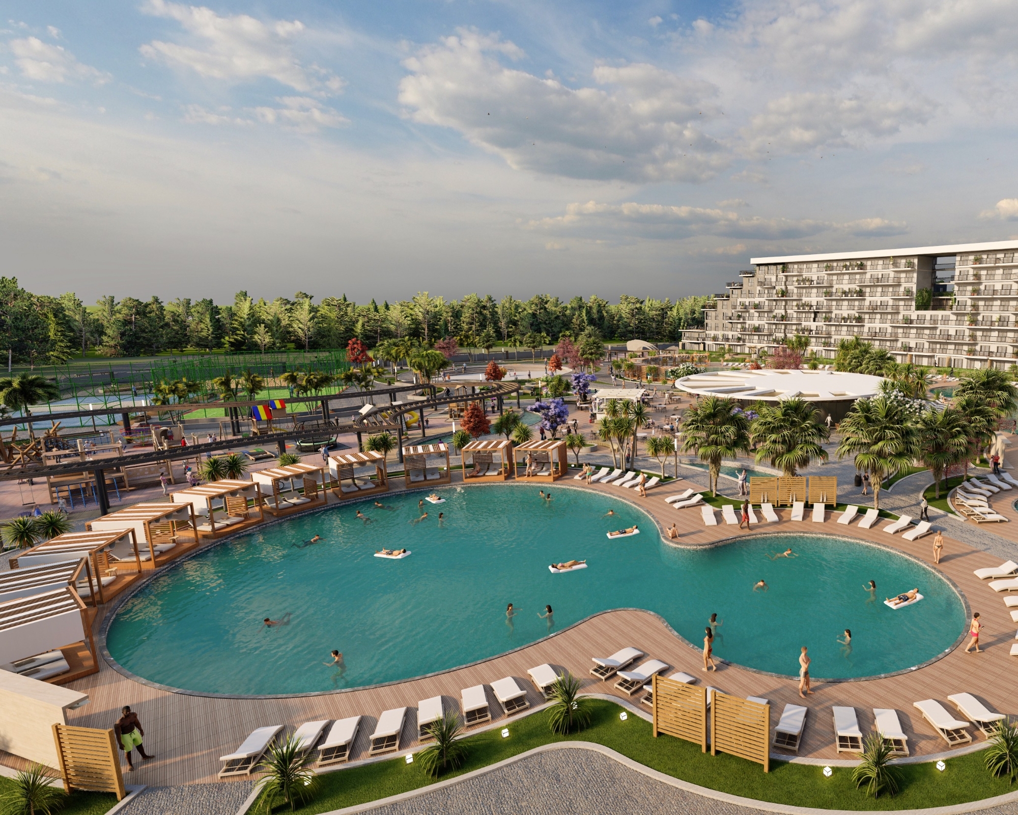 Luxuriöses 1+1 Apartment mit Bergblick in ALTINTAŞ