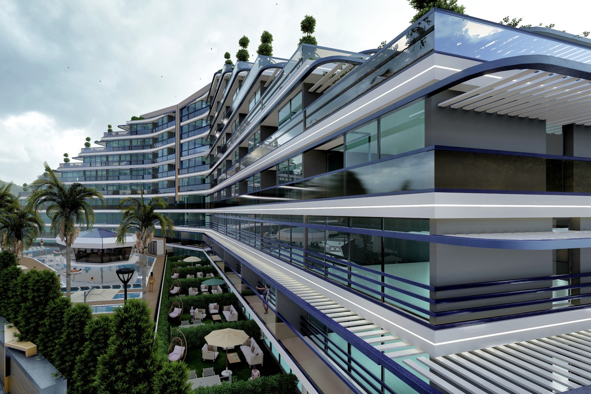 Luxury 1+1 Apartment with Mountain View in ALTINTAŞ