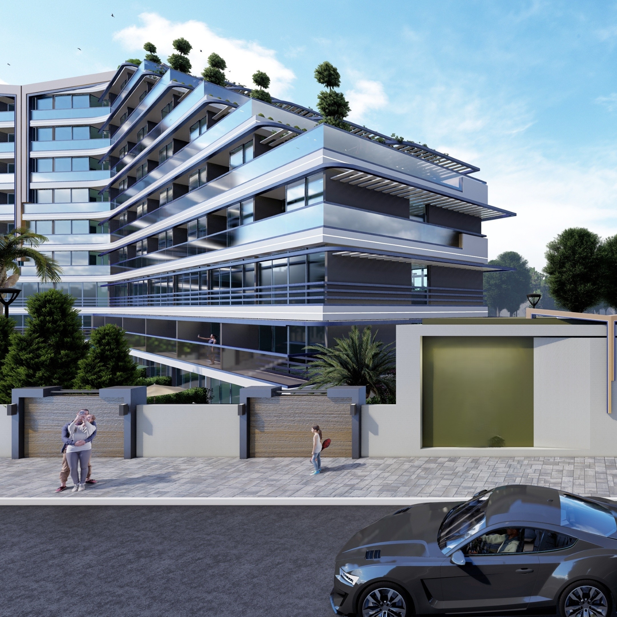 Luxury 1+1 Apartment with Mountain View in ALTINTAŞ