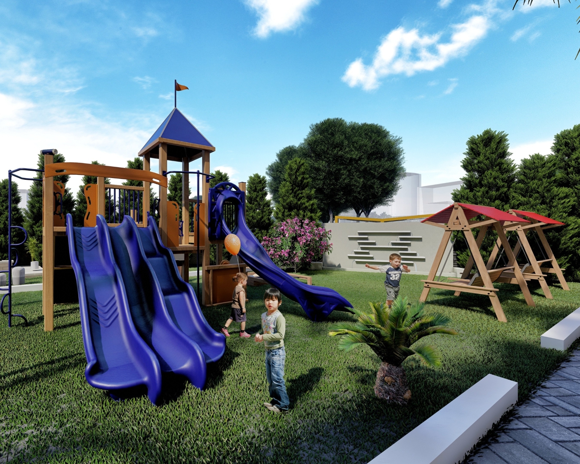 Luxury 4+1 Garden Floor with Mountain View in ALTINTAŞ