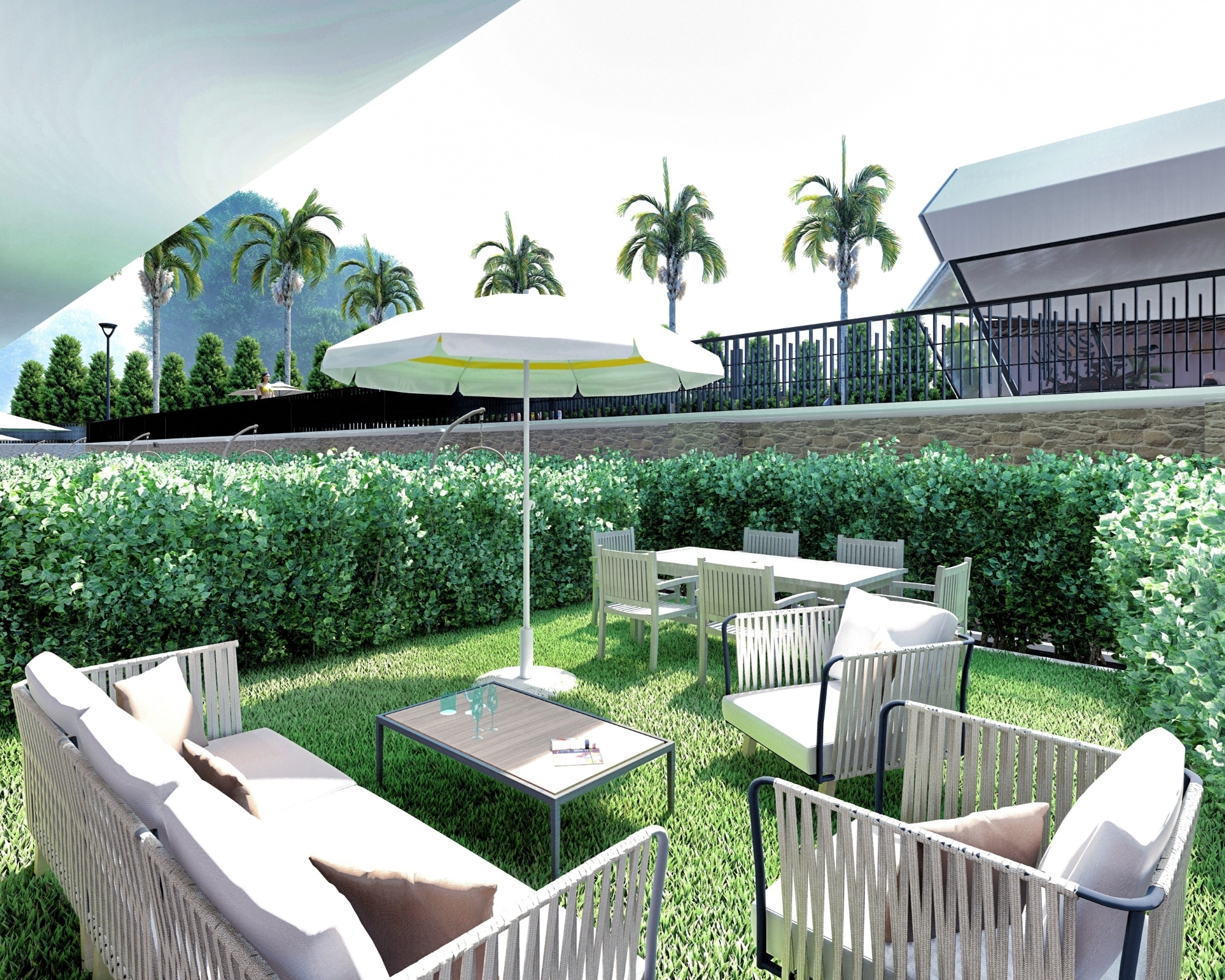 Luxury 4+1 Garden Floor with Mountain View in ALTINTAŞ