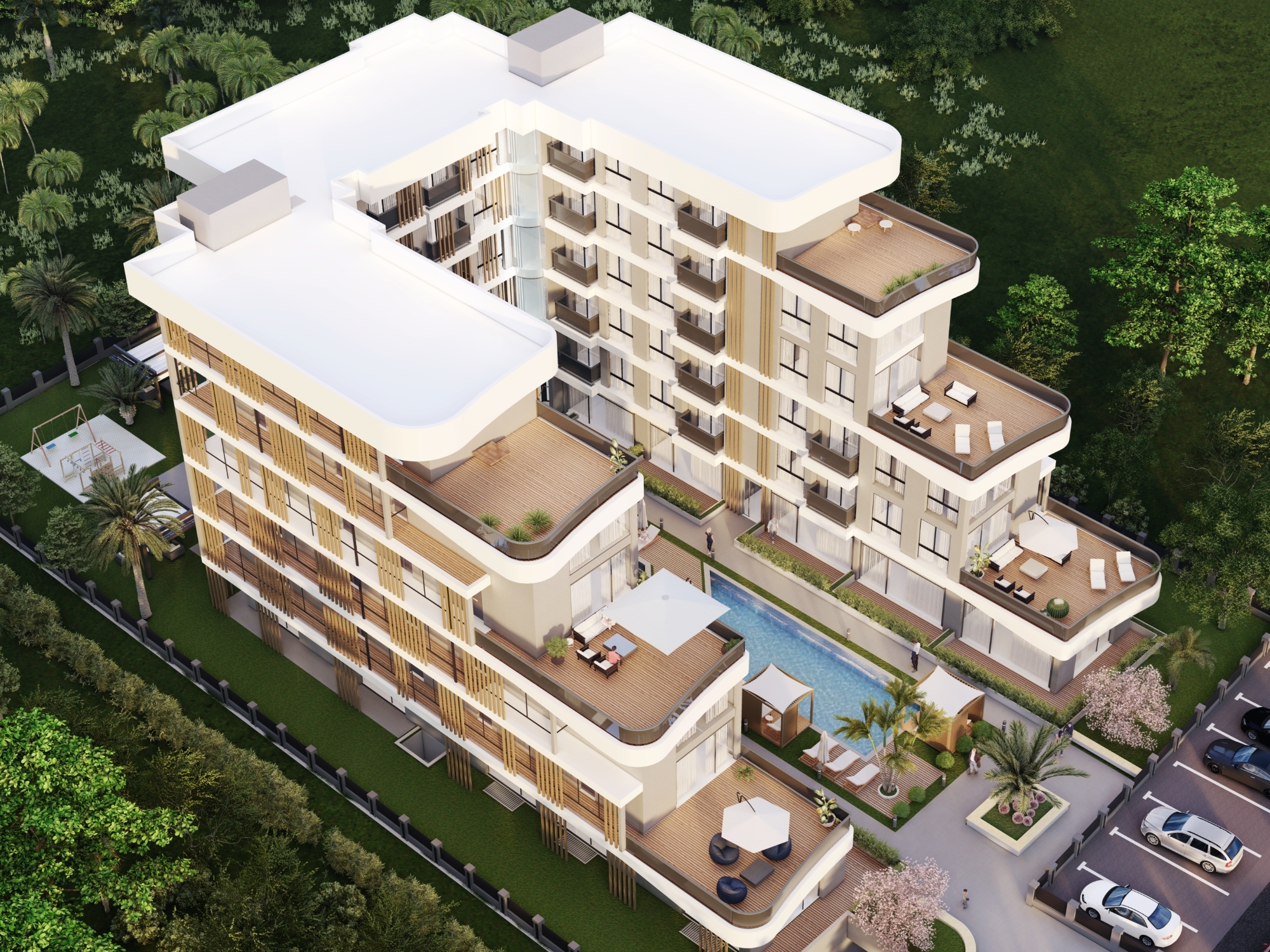 Luksus 1+1 Lejlighed med Pool i ALTINTAŞ