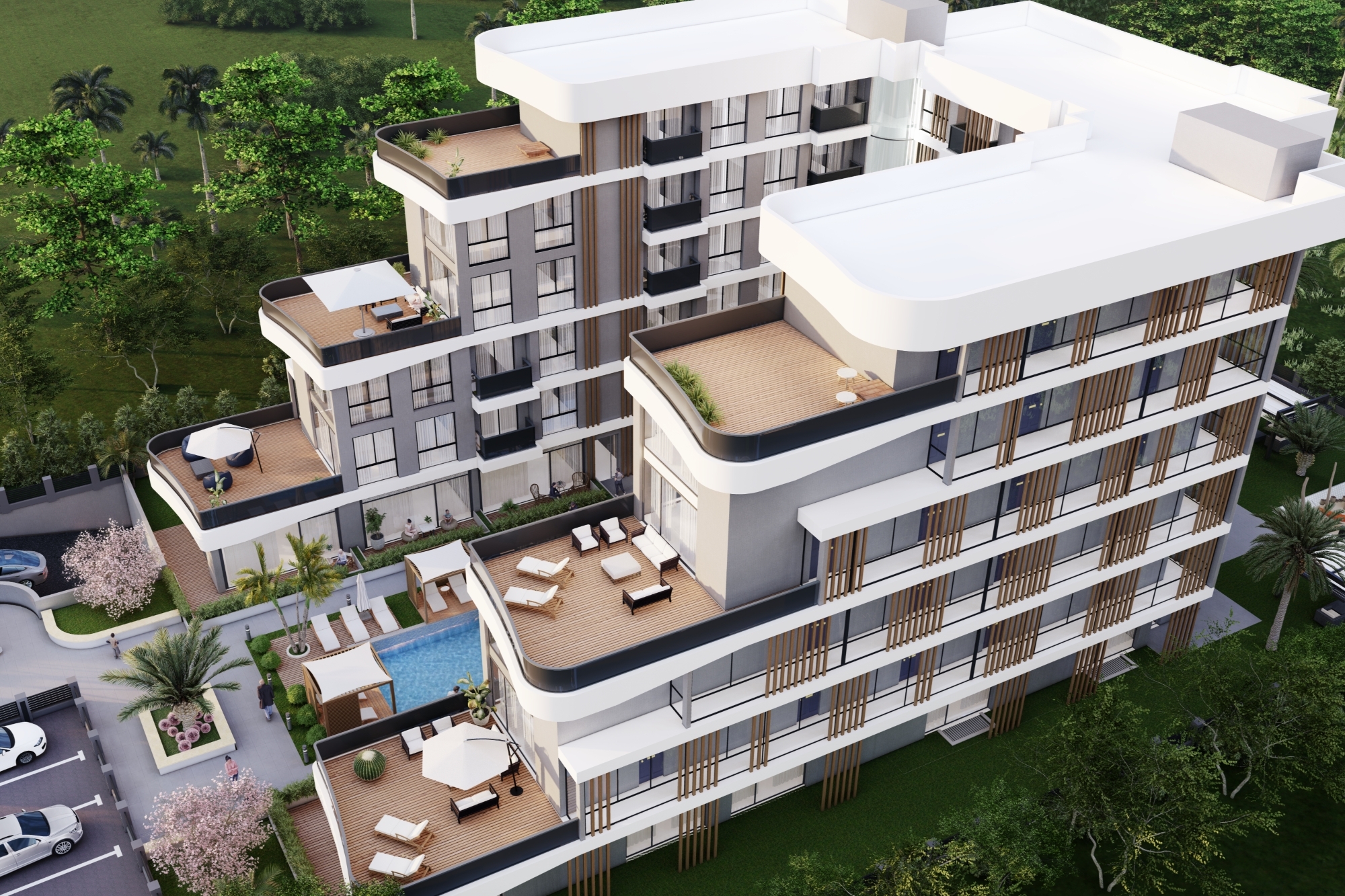 Luksus 1+1 Lejlighed med Pool i ALTINTAŞ