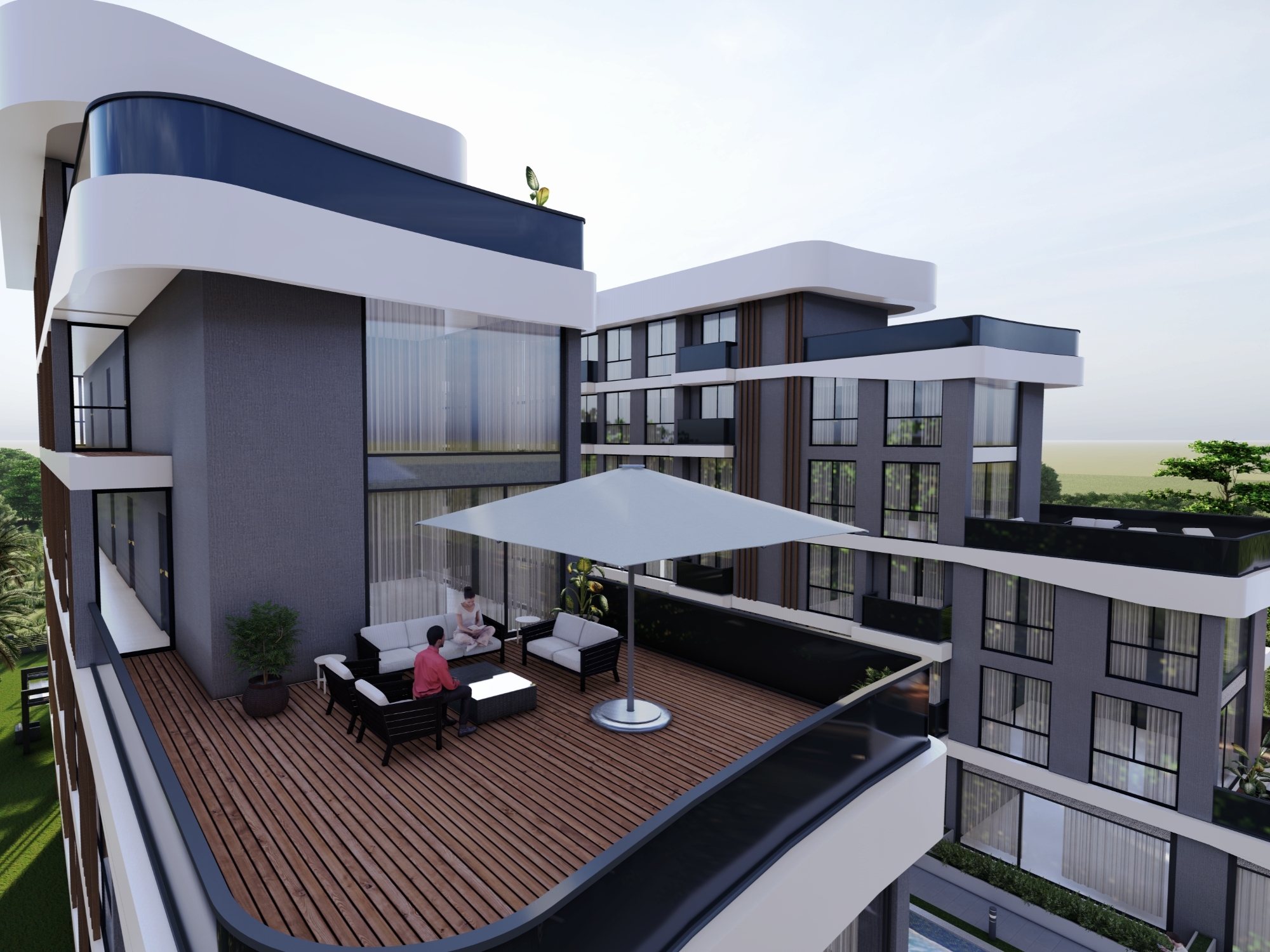 Luksus 1+1 Lejlighed med Pool i ALTINTAŞ
