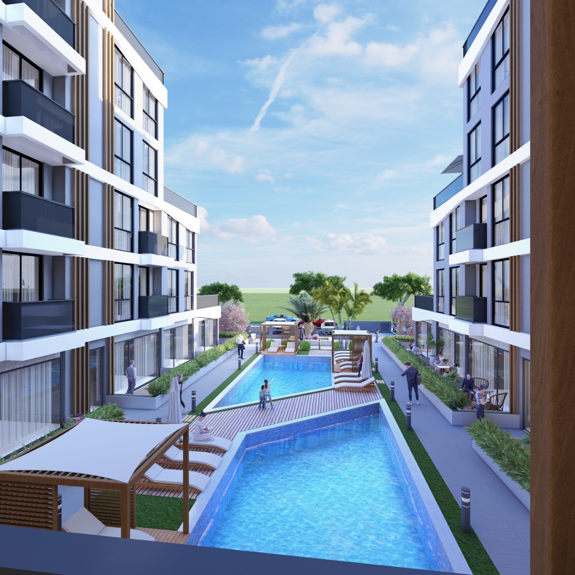 Luksus 1+1 Lejlighed med Pool i ALTINTAŞ