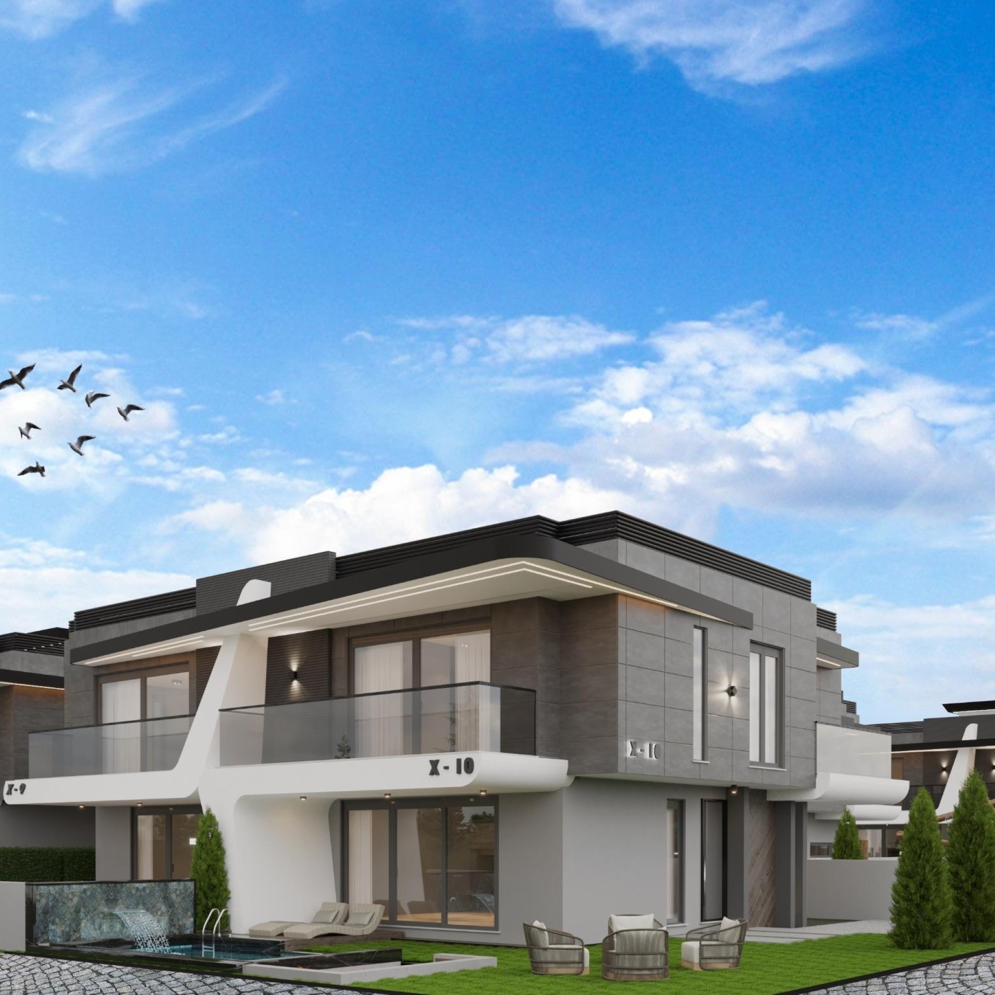 Luxury 3+1 Villa with Mountain View in Antalya - ALTINTAŞ