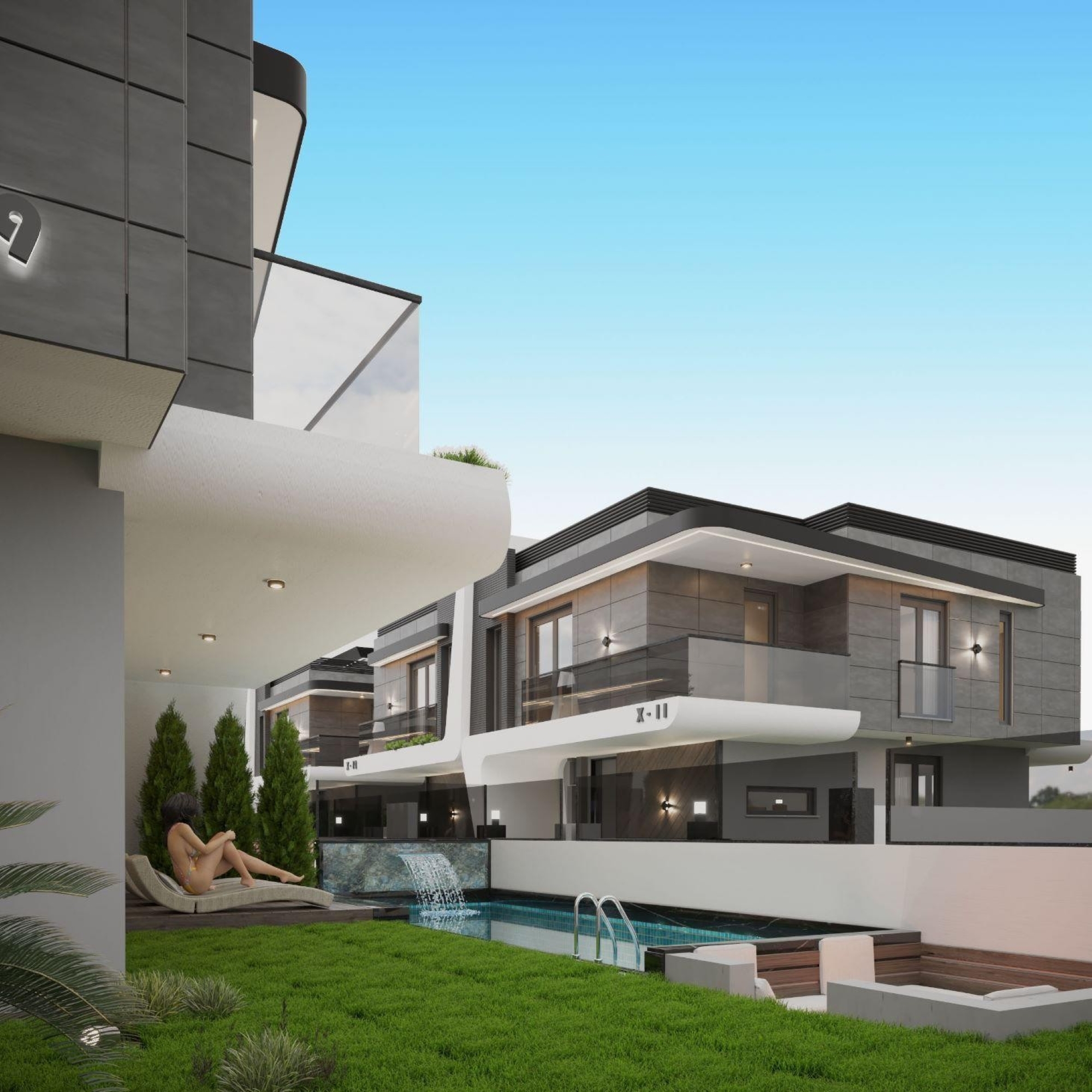 Luxury 3+1 Villa with Mountain View in Antalya - ALTINTAŞ