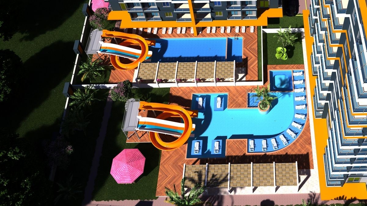 Luxurious 2+1 Apartment with Mountain View, Alanya - Mahmutlar