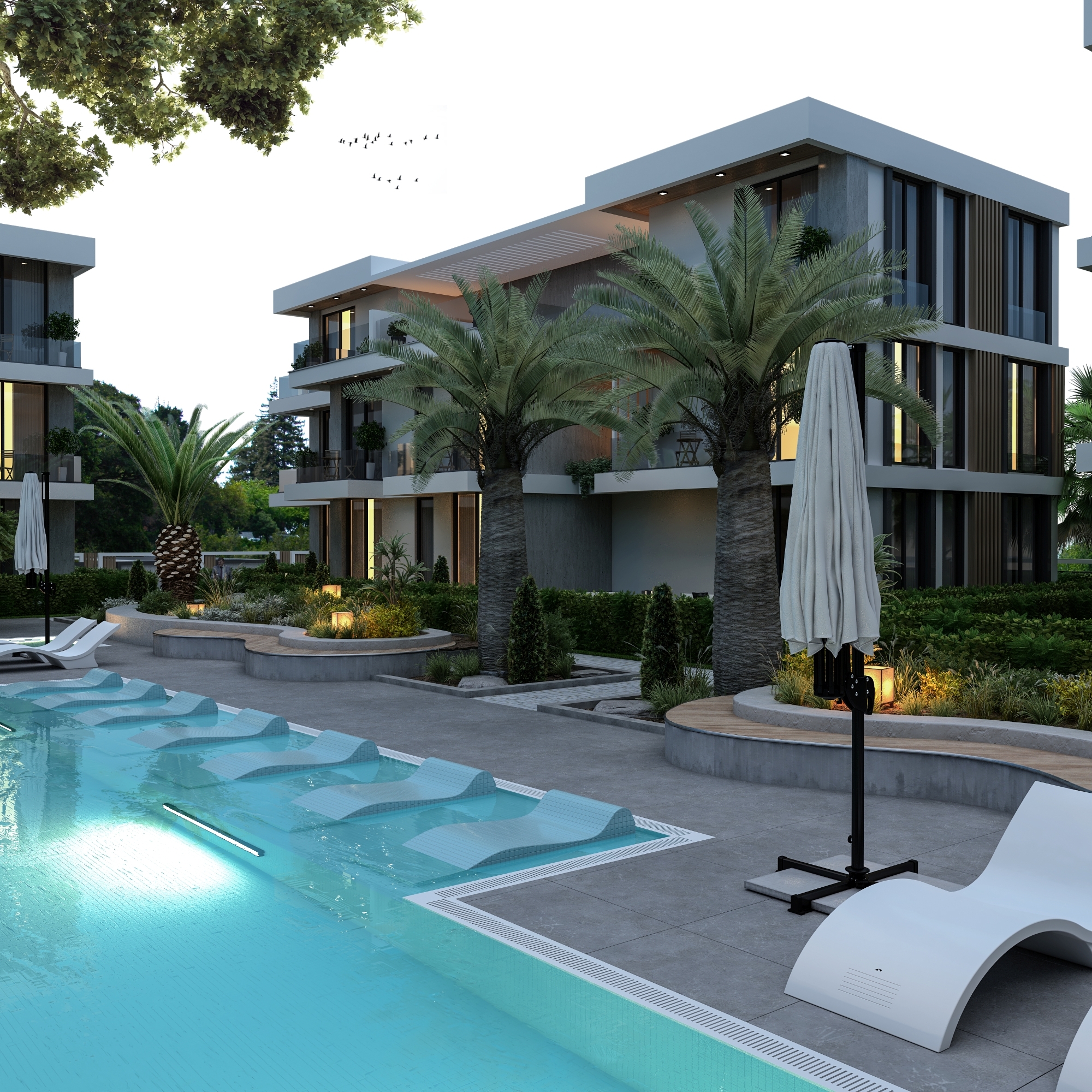 Mountain View 1+1 Apartment mit Pool in Belek