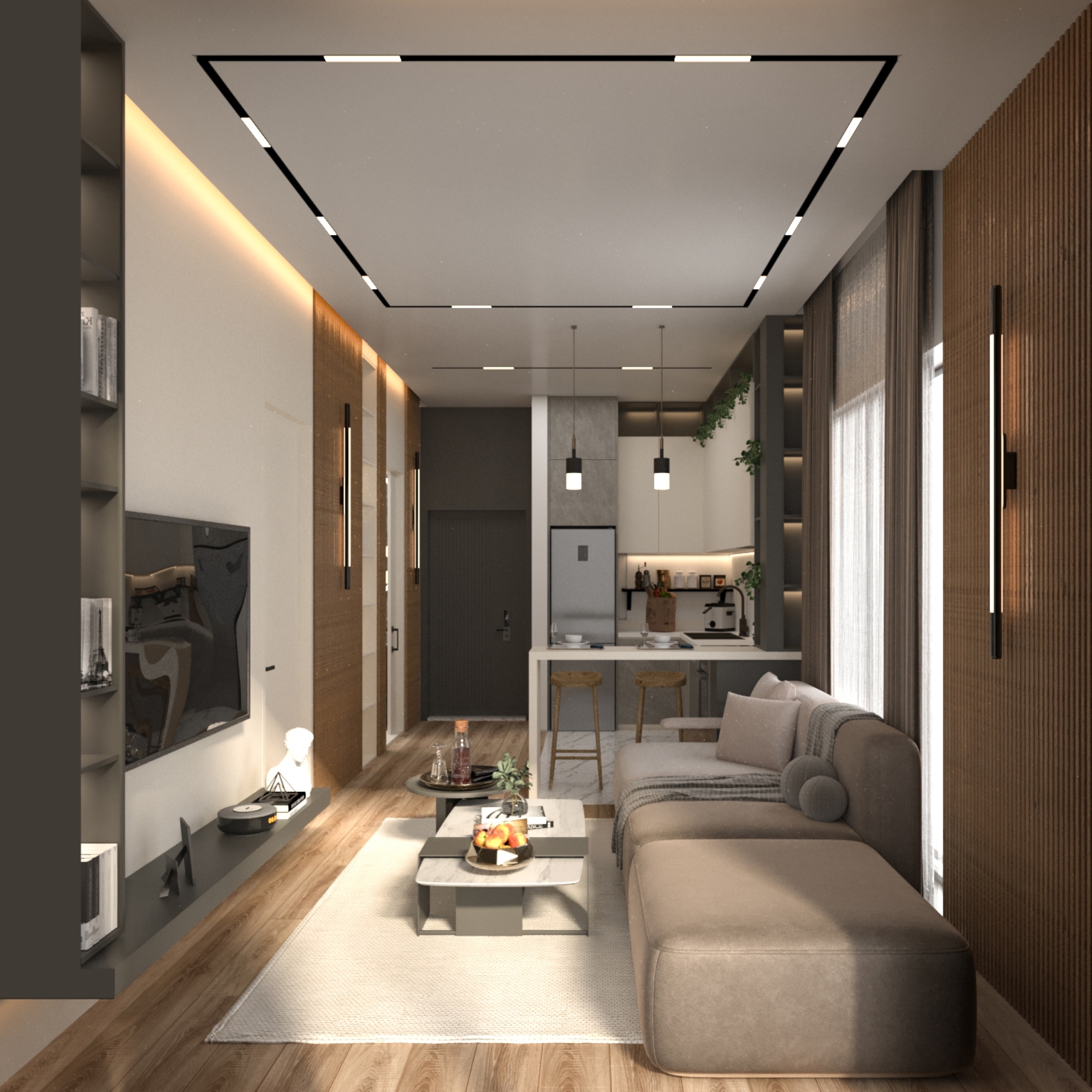Mountain View 1+1 Apartment mit Pool in Belek