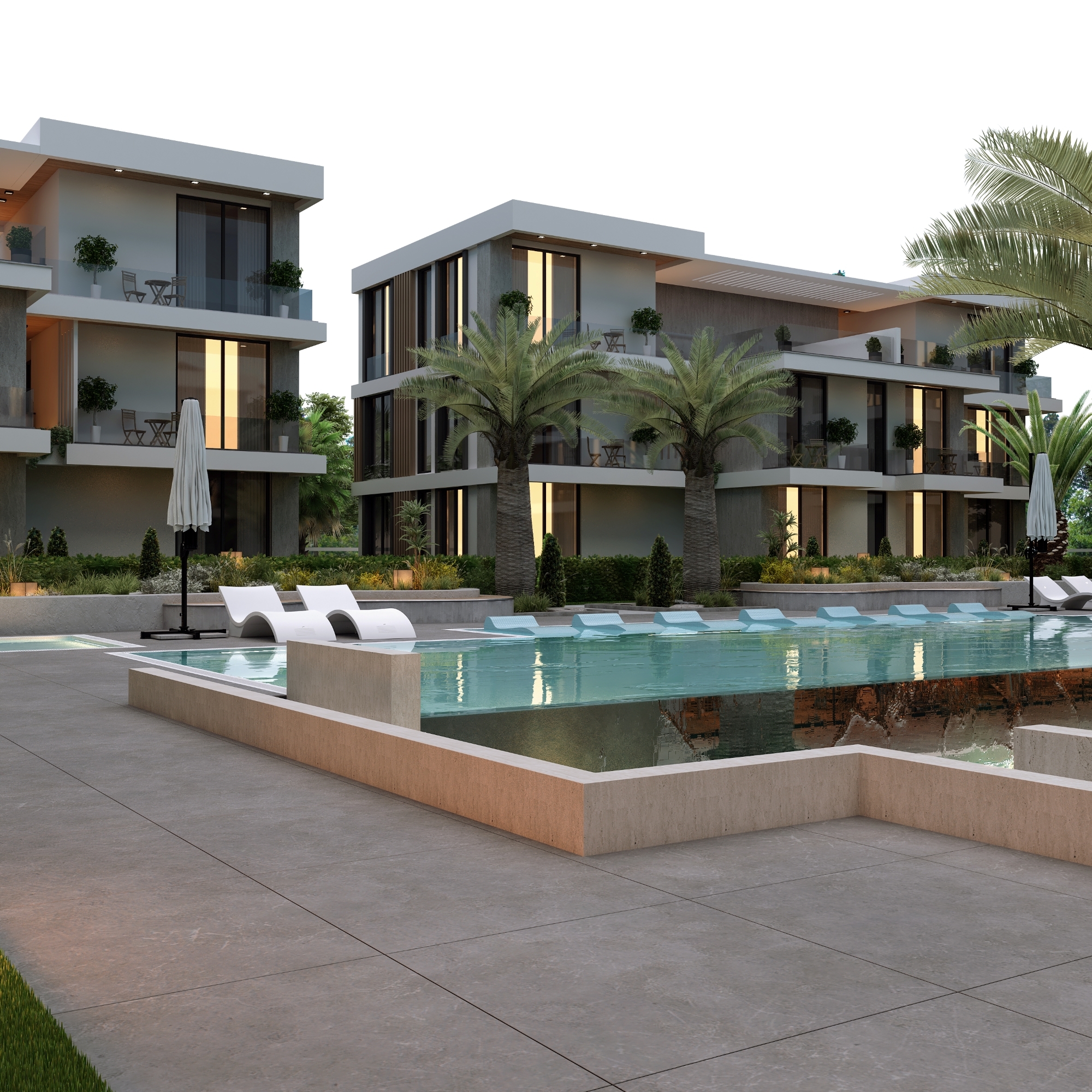 Bergblick 1+1 Apartment im Zentrum von Belek