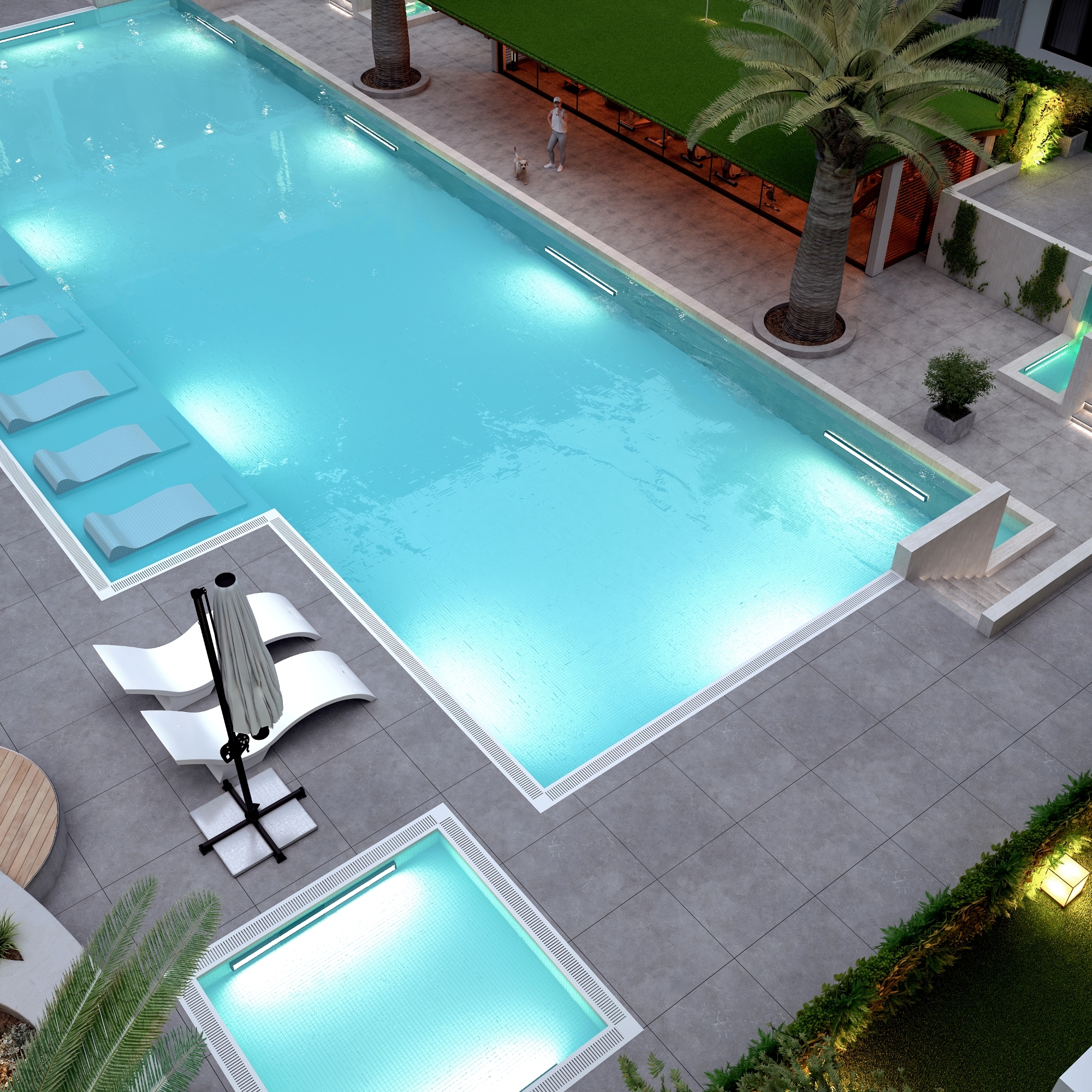 Bergblick 1+1 Apartment im Zentrum von Belek