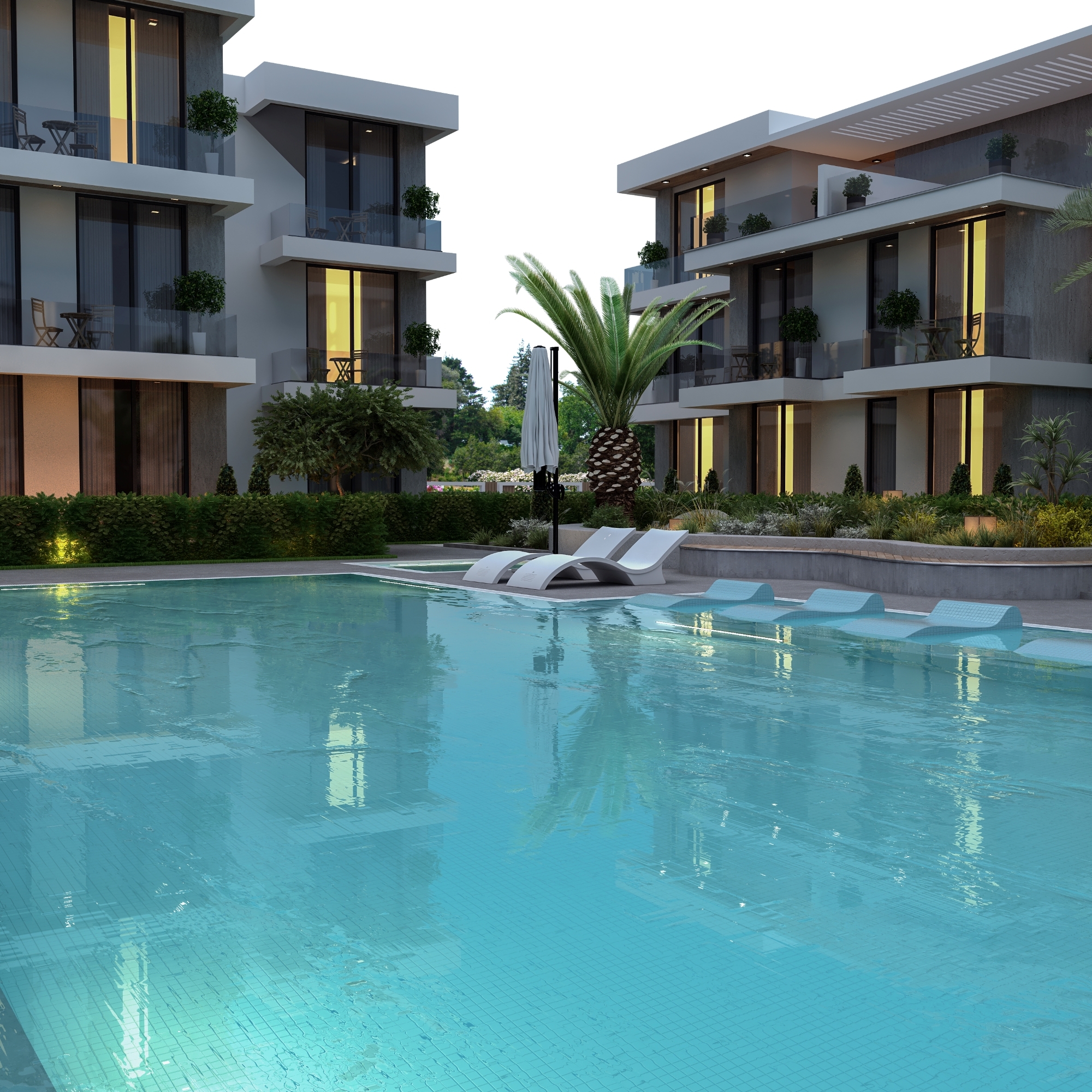 Bergblick 1+1 Apartment im Zentrum von Belek