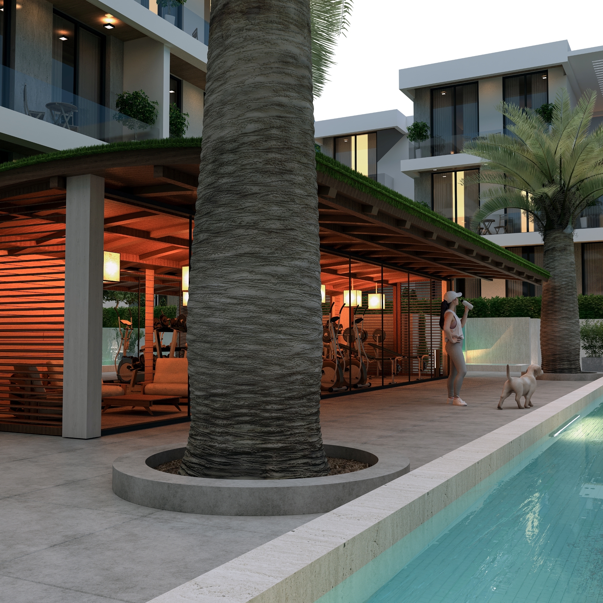 Bergblick 1+1 Apartment im Zentrum von Belek