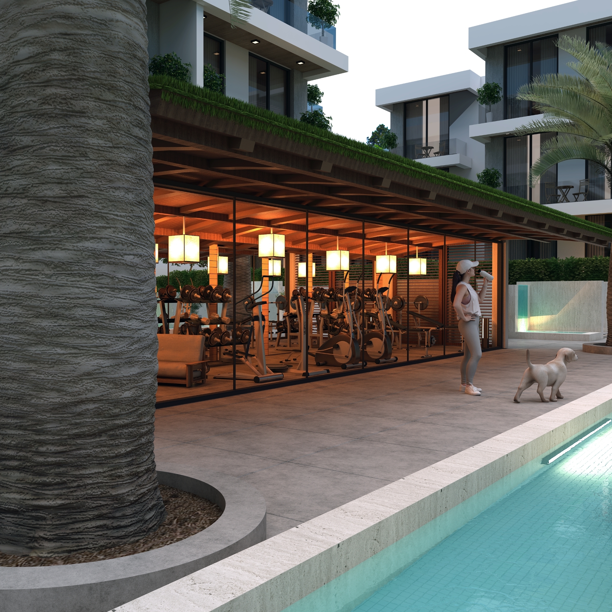 Bergblick 1+1 Apartment im Zentrum von Belek