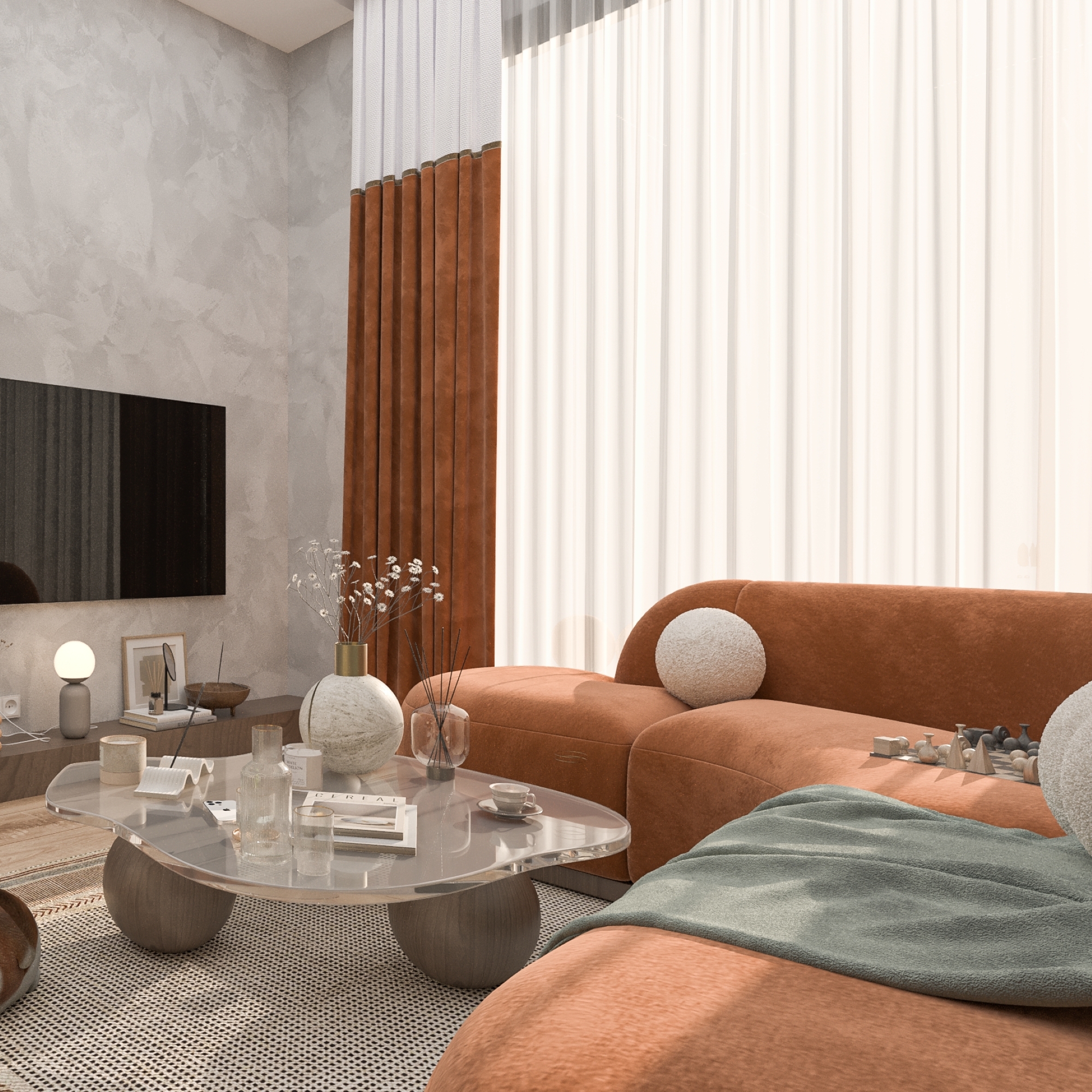 Bergblick 1+1 Apartment im Zentrum von Belek