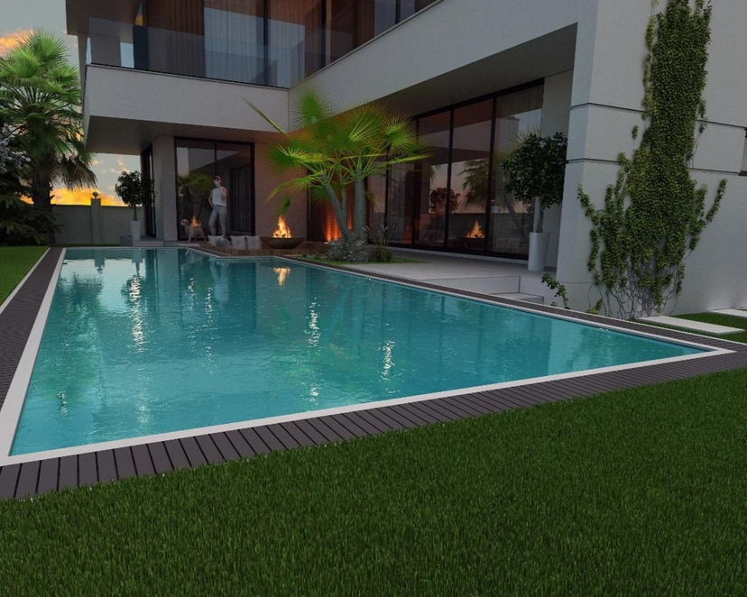 Luxuriöse 4+1 Villa mit Bergblick in Belek