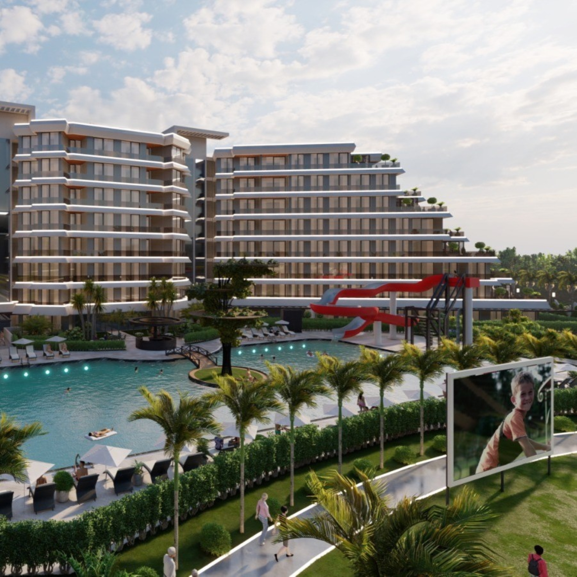 Luksuriøs Bjergudsigt 1+1 Lejlighed i Antalya