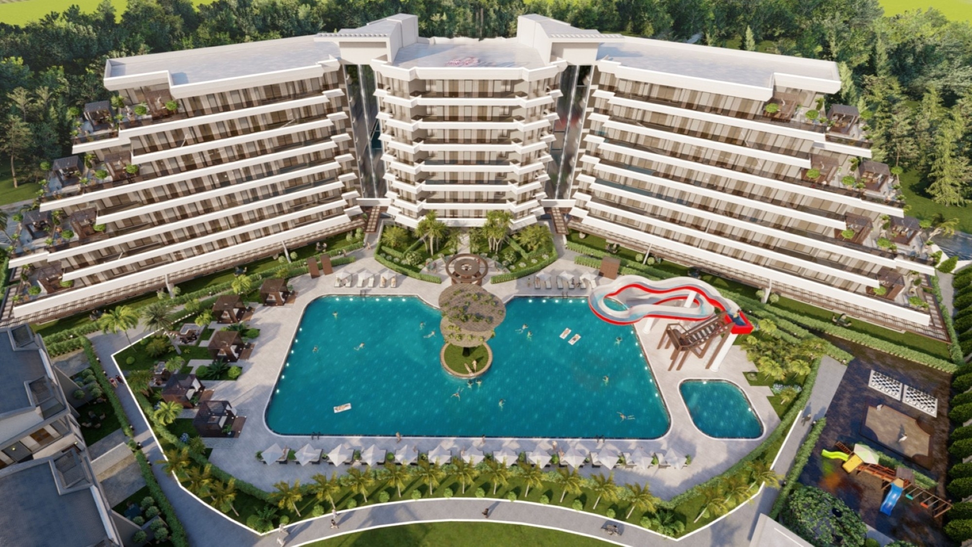 Luxuriöses Bergblick 3+1 Duplex in Antalya - ALTINTAŞ
